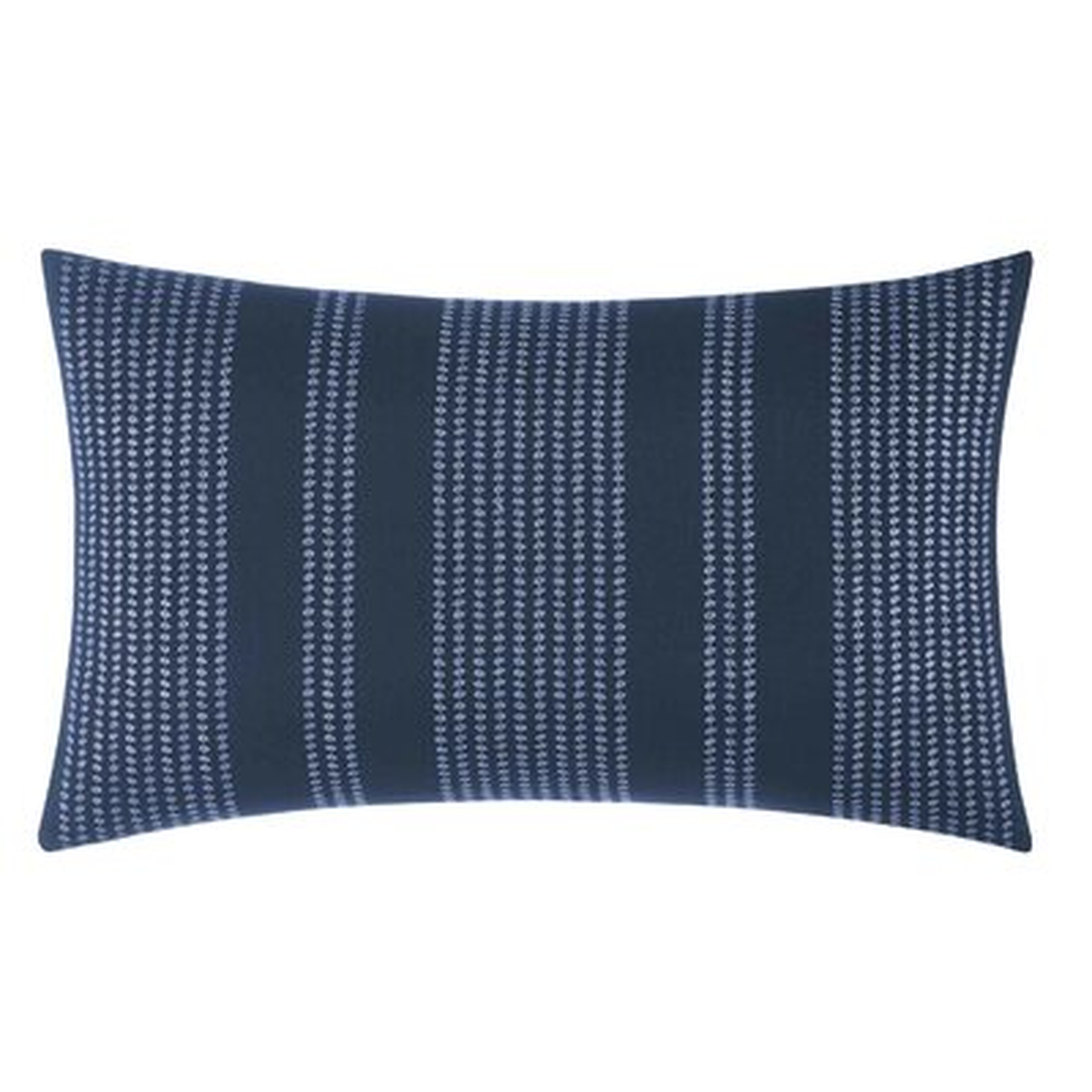 Candler Embroidered Cotton Lumbar Pillow - Wayfair