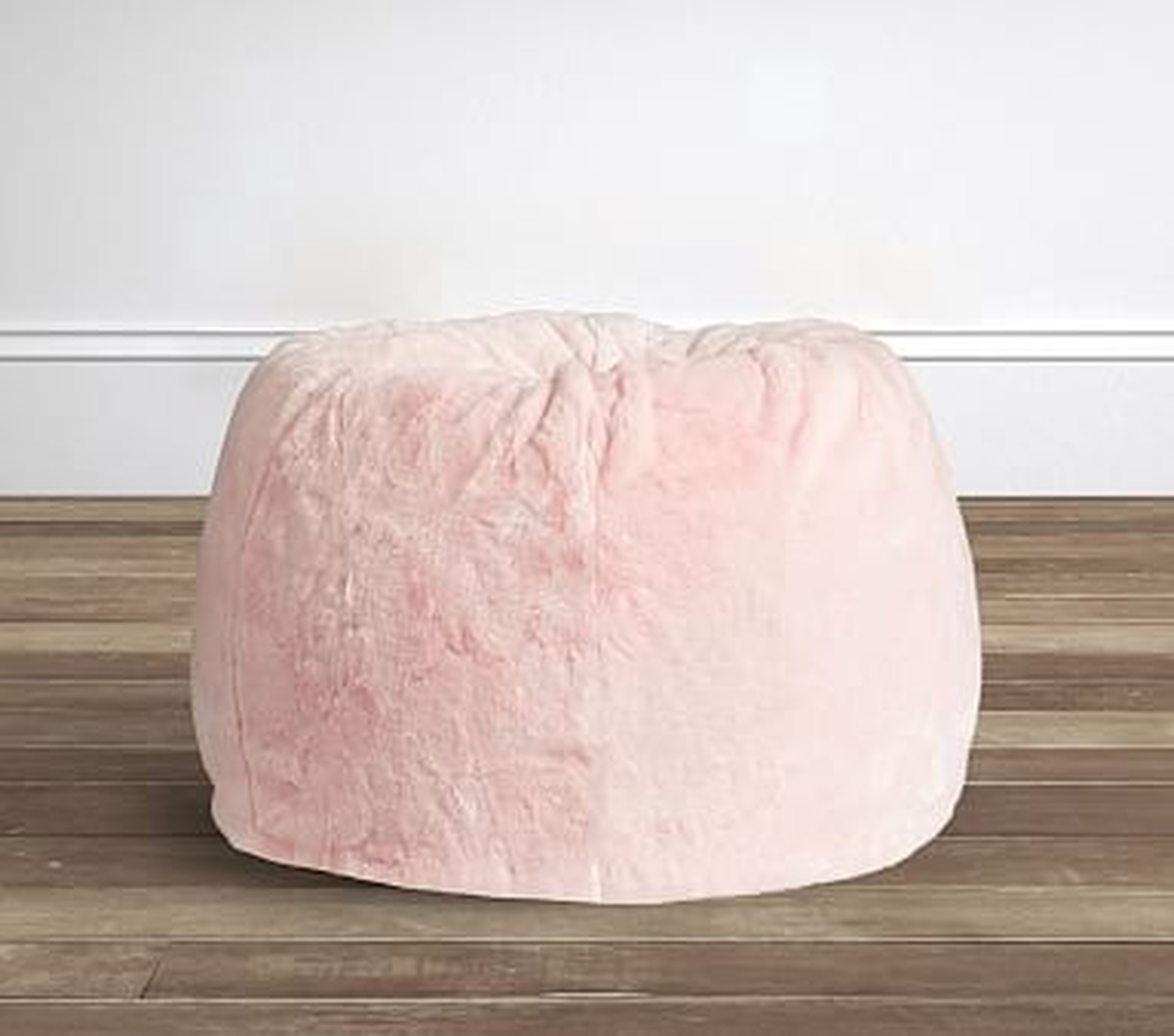 Pink Faux Fur Anywhere Beanbag(TM) - Pottery Barn Kids