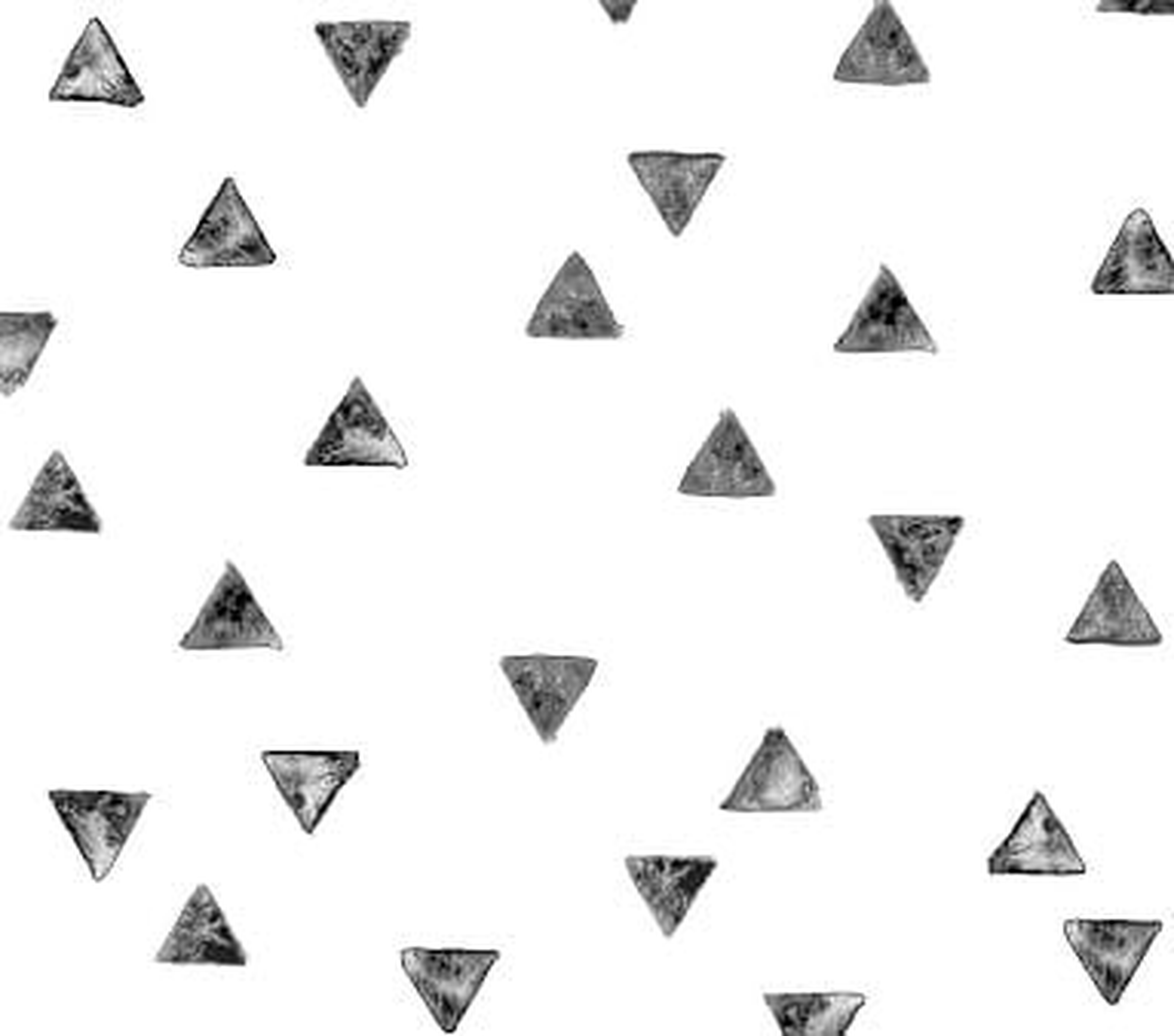 Chasing Paper Wallpaper, Stamped Triangles - Pottery Barn Kids