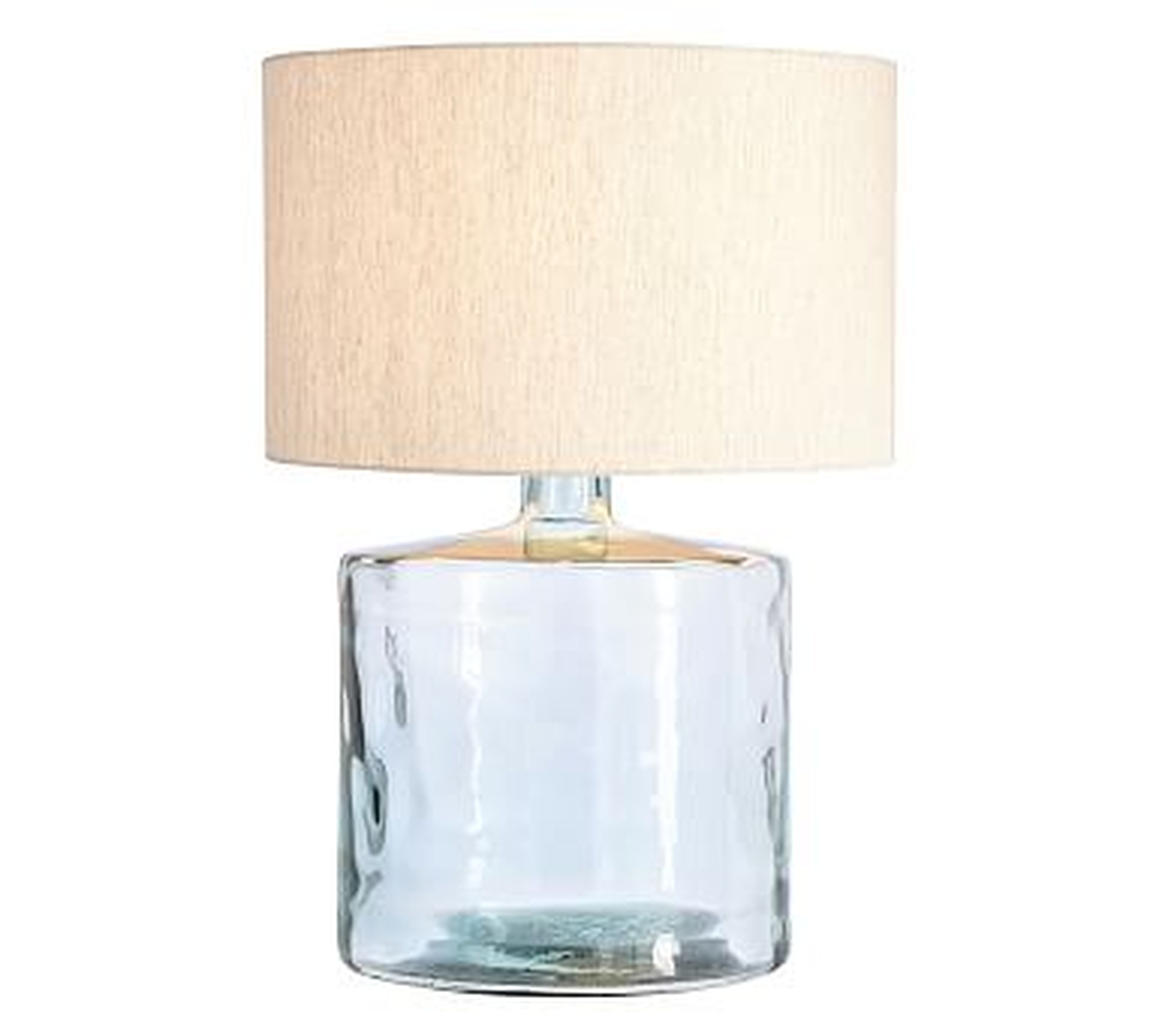 Mallorca Large Table Lamp Base, Recycled Glass - Pottery Barn