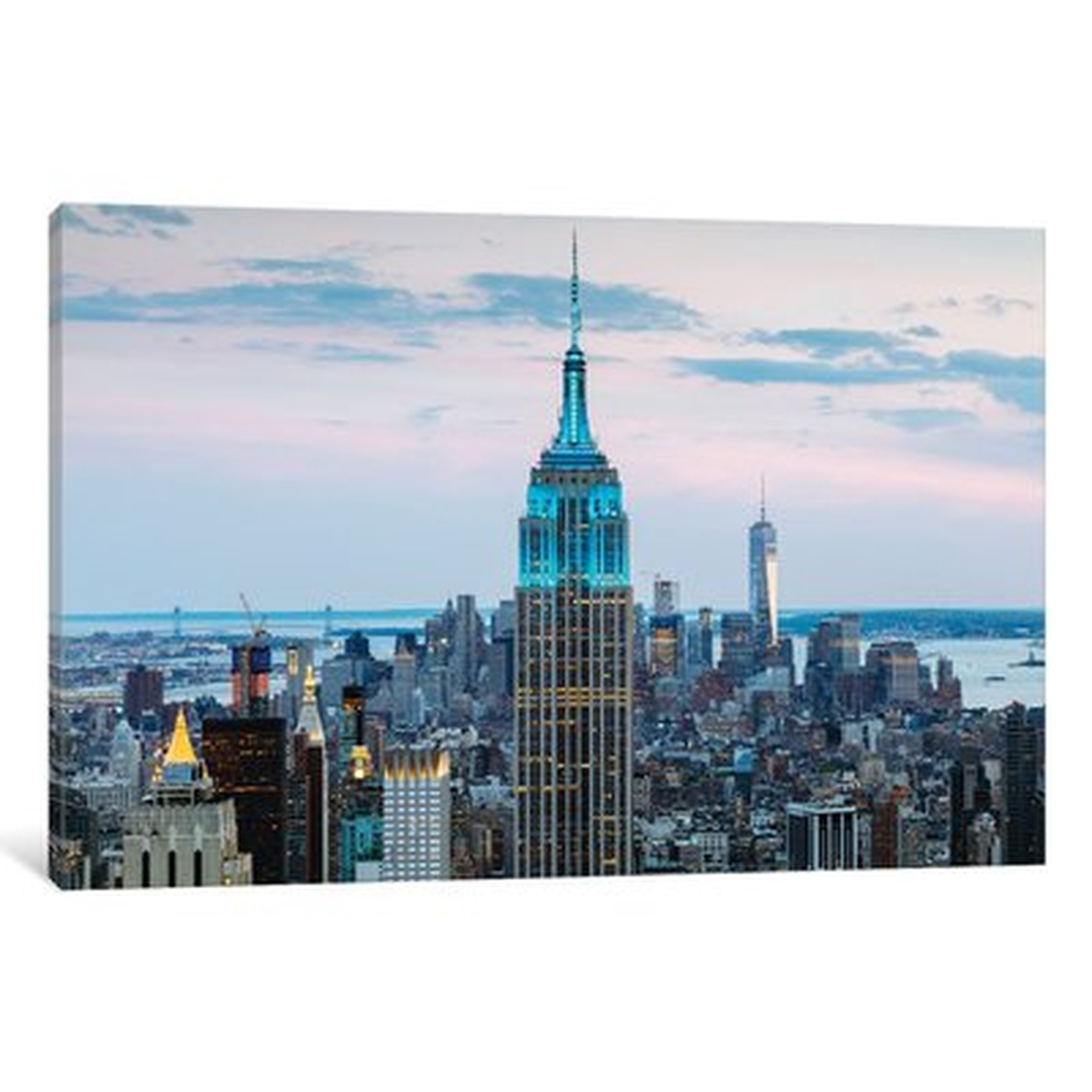 'Empire State Building at Dusk, Midtown, New York City, New York, USA' Photographic Print on Wrapped Canvas - Wayfair