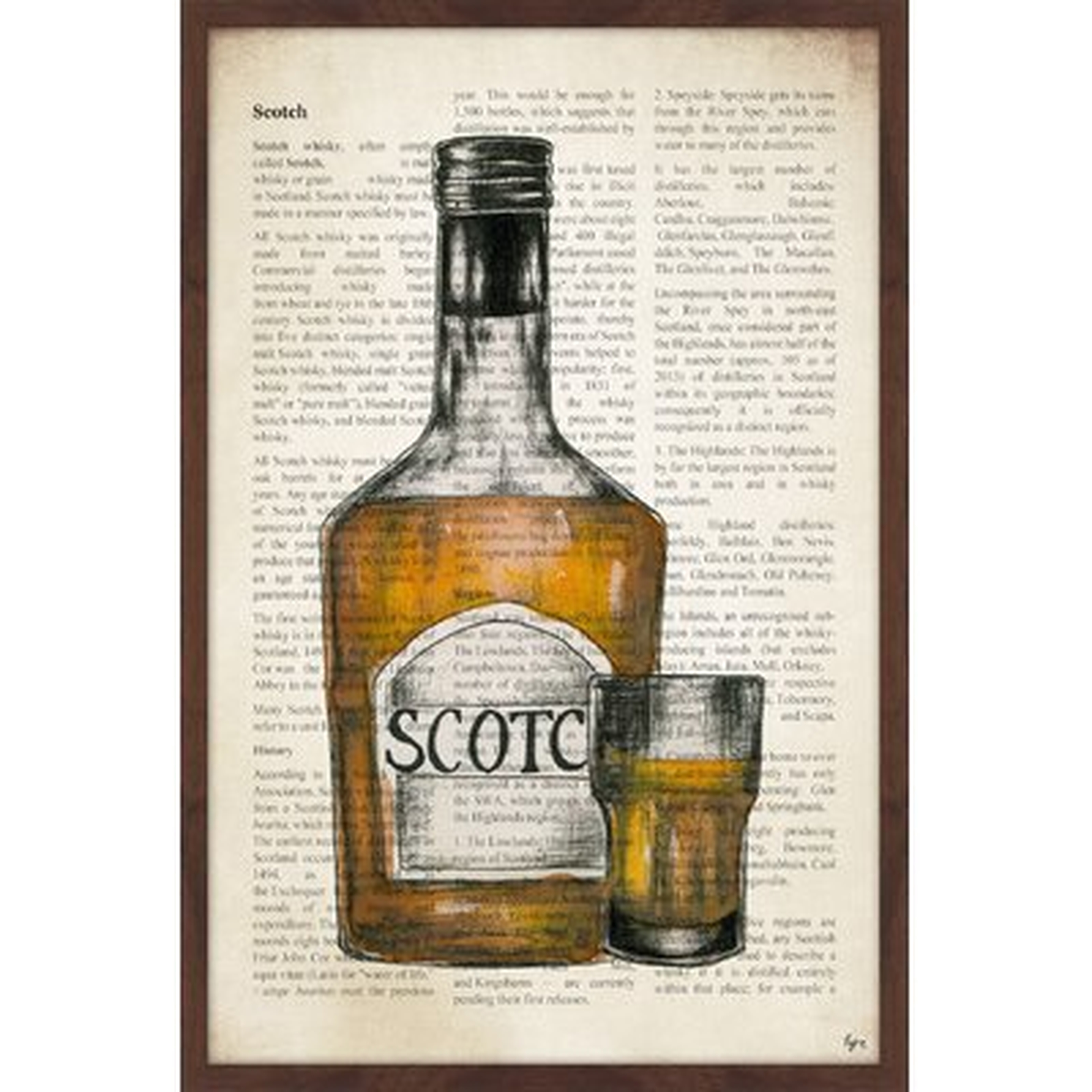 'Scotch History' Framed Painting Print - Wayfair