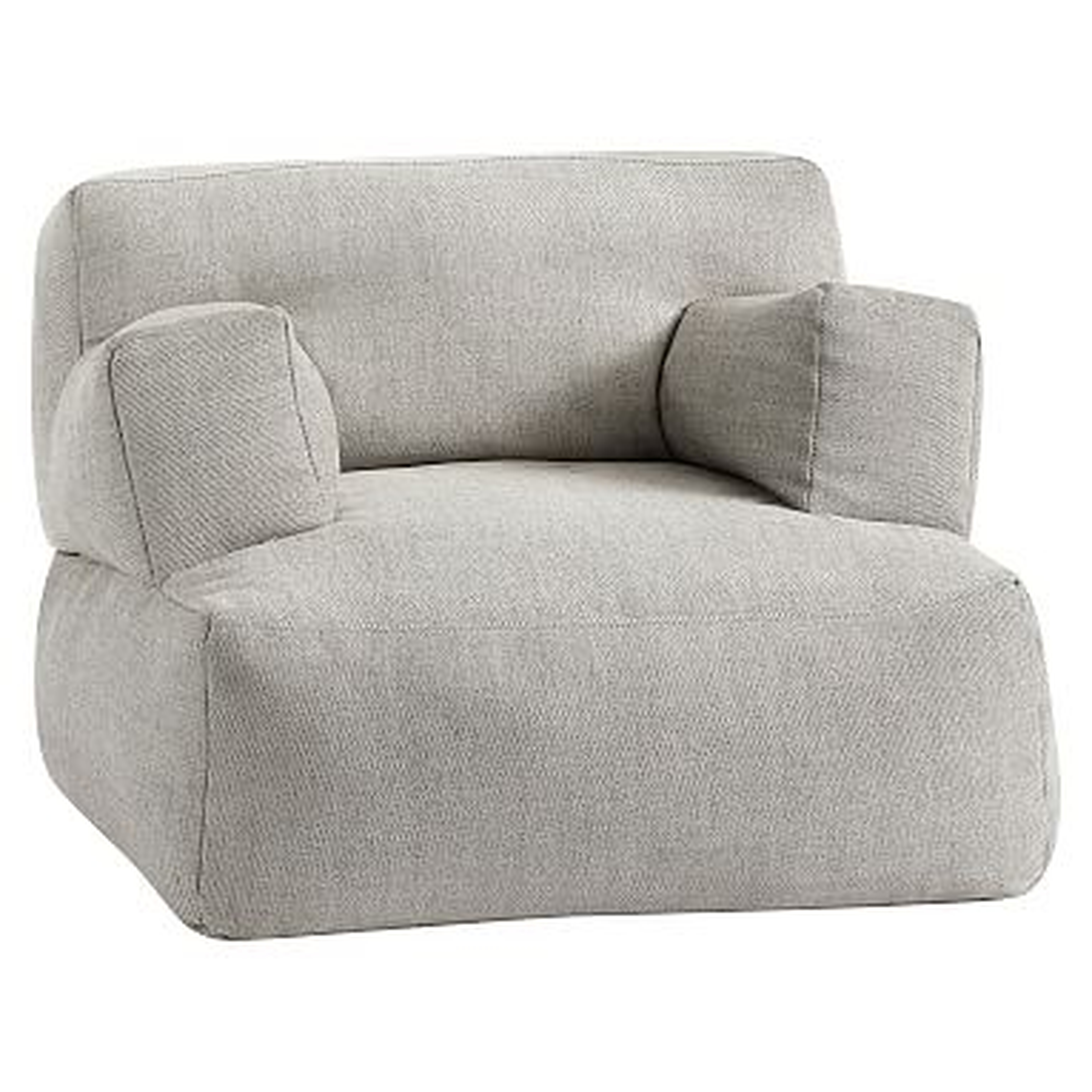 Boucle Twill Gravel Eco-Lounger - Pottery Barn Teen