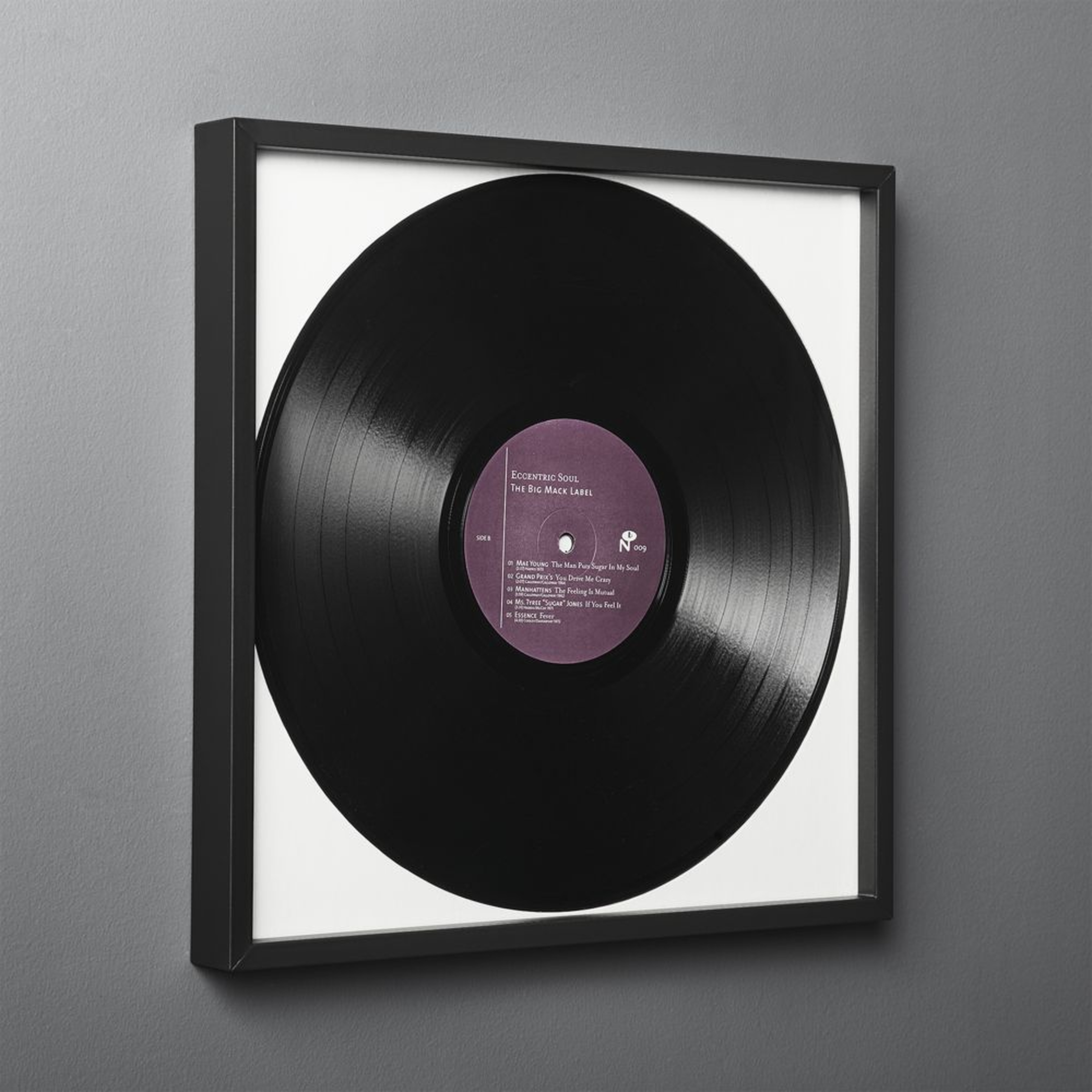 Gallery Black Record Frame with White Mat - CB2