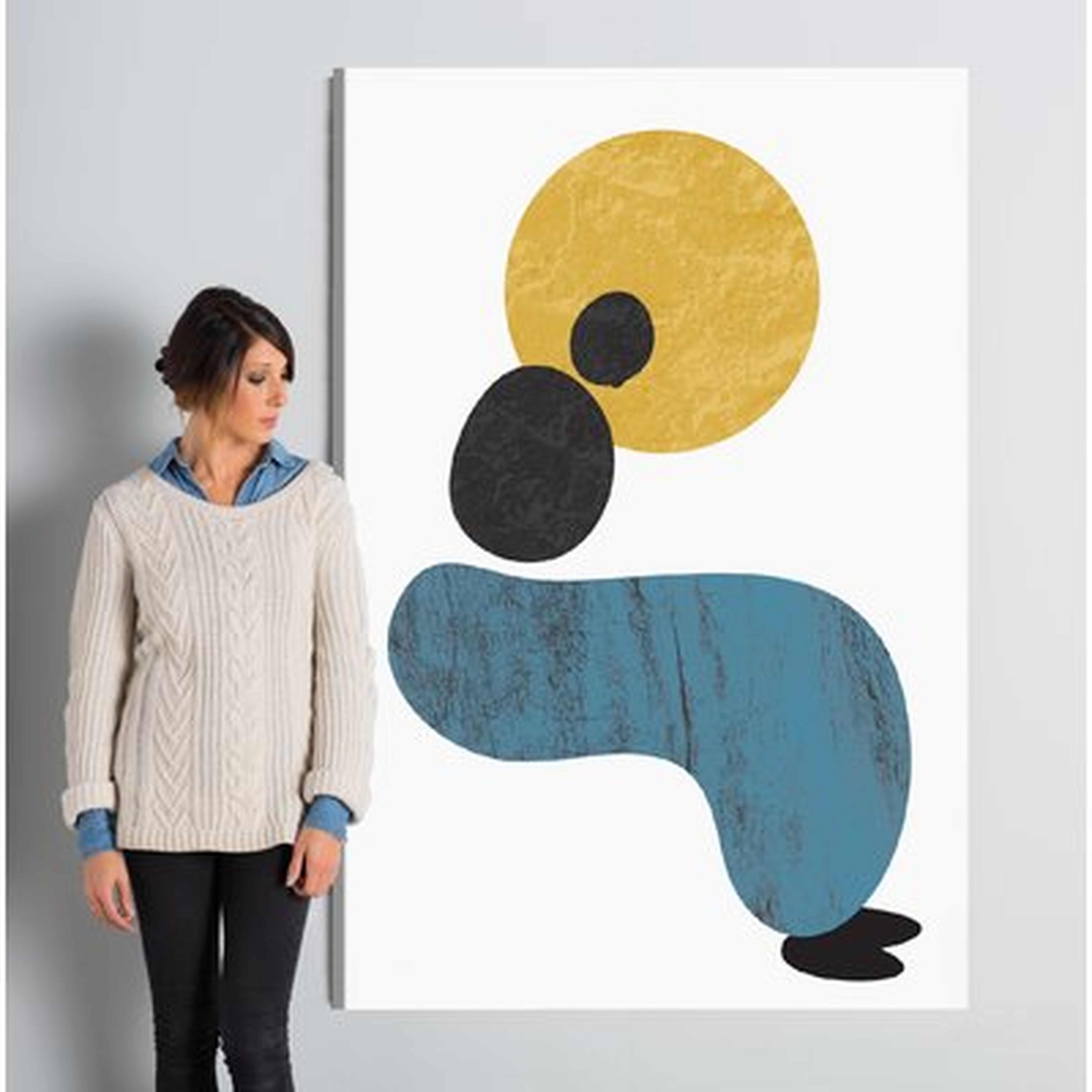Abstract Lady Painting Print on Wrapped Canvas - AllModern
