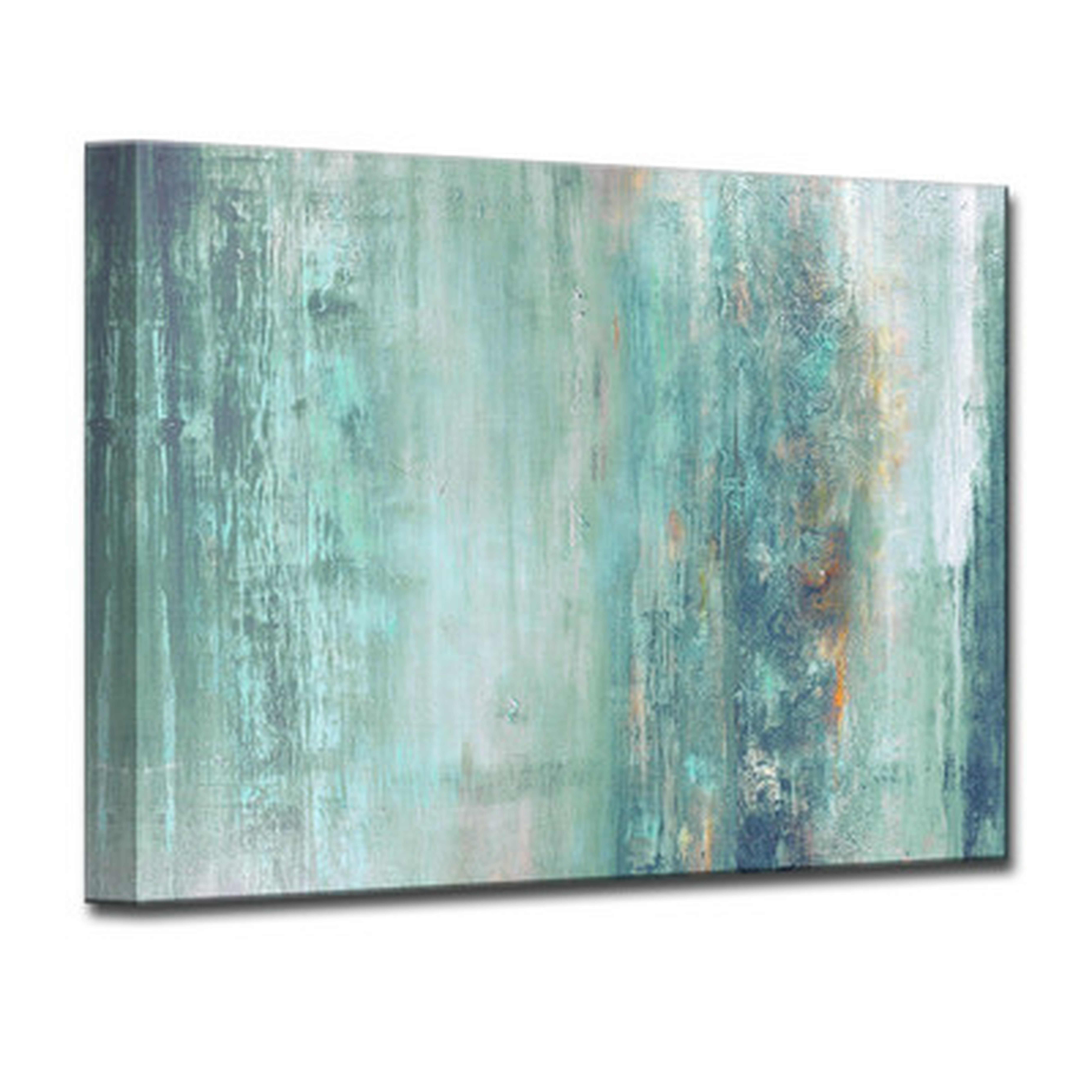 'Abstract Spa' Wrapped Canvas Graphic Art Print on Canvas - AllModern
