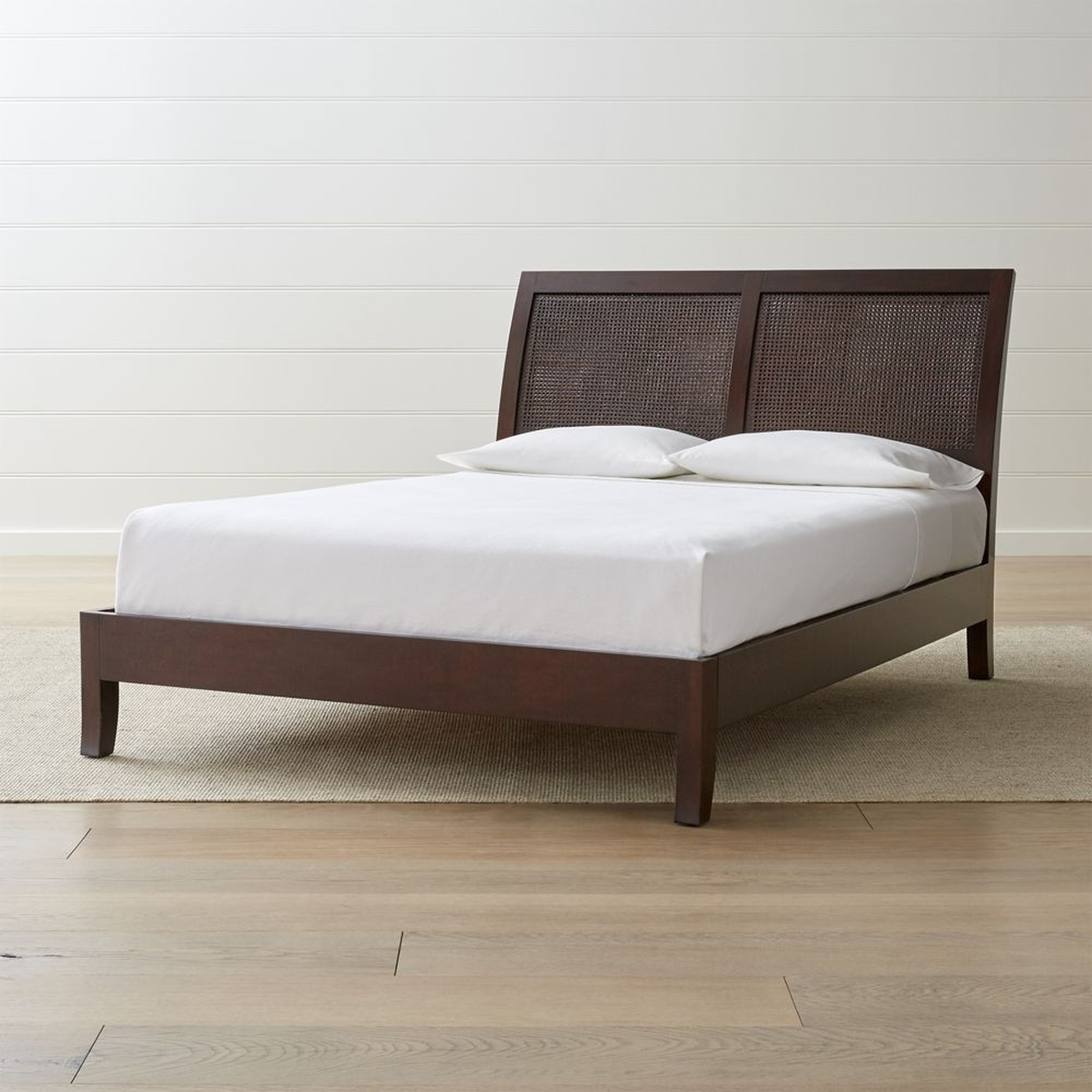 Dawson Clove Cane Queen Bed - Crate and Barrel