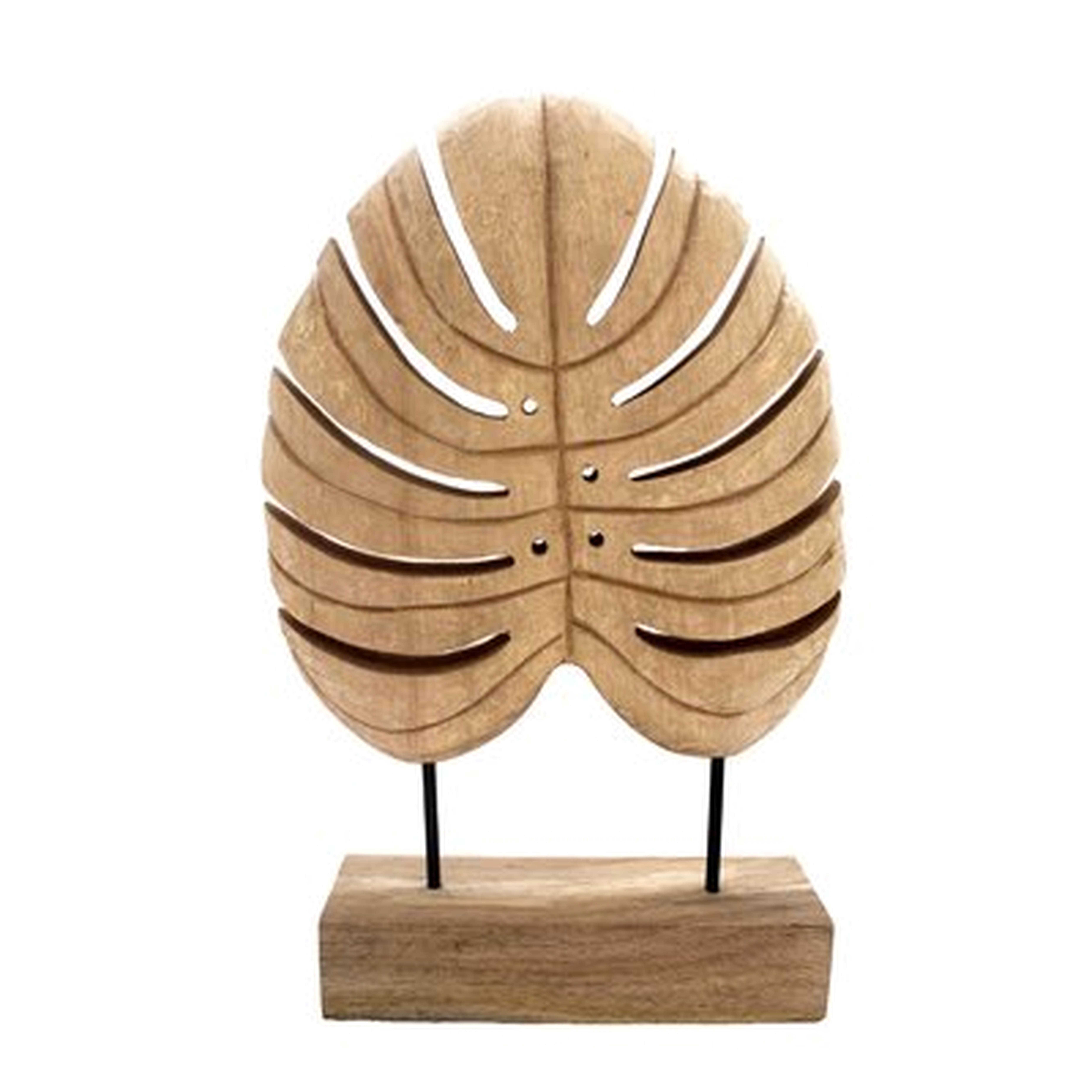 Holland Mango Wood Monstera Leaf Sculpture - Wayfair