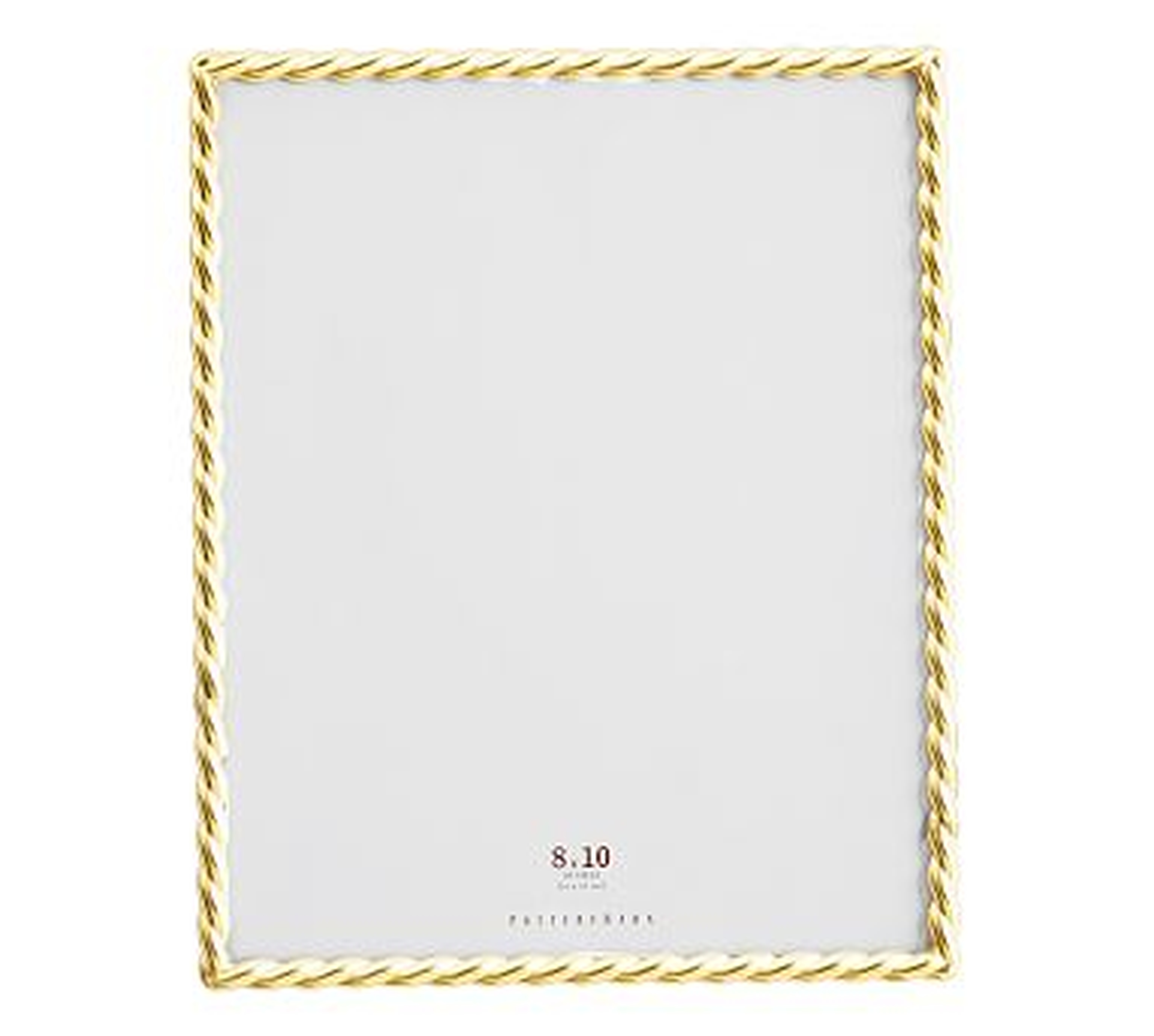 Rope Plated Frame, Gold - 8 x 10" - Pottery Barn