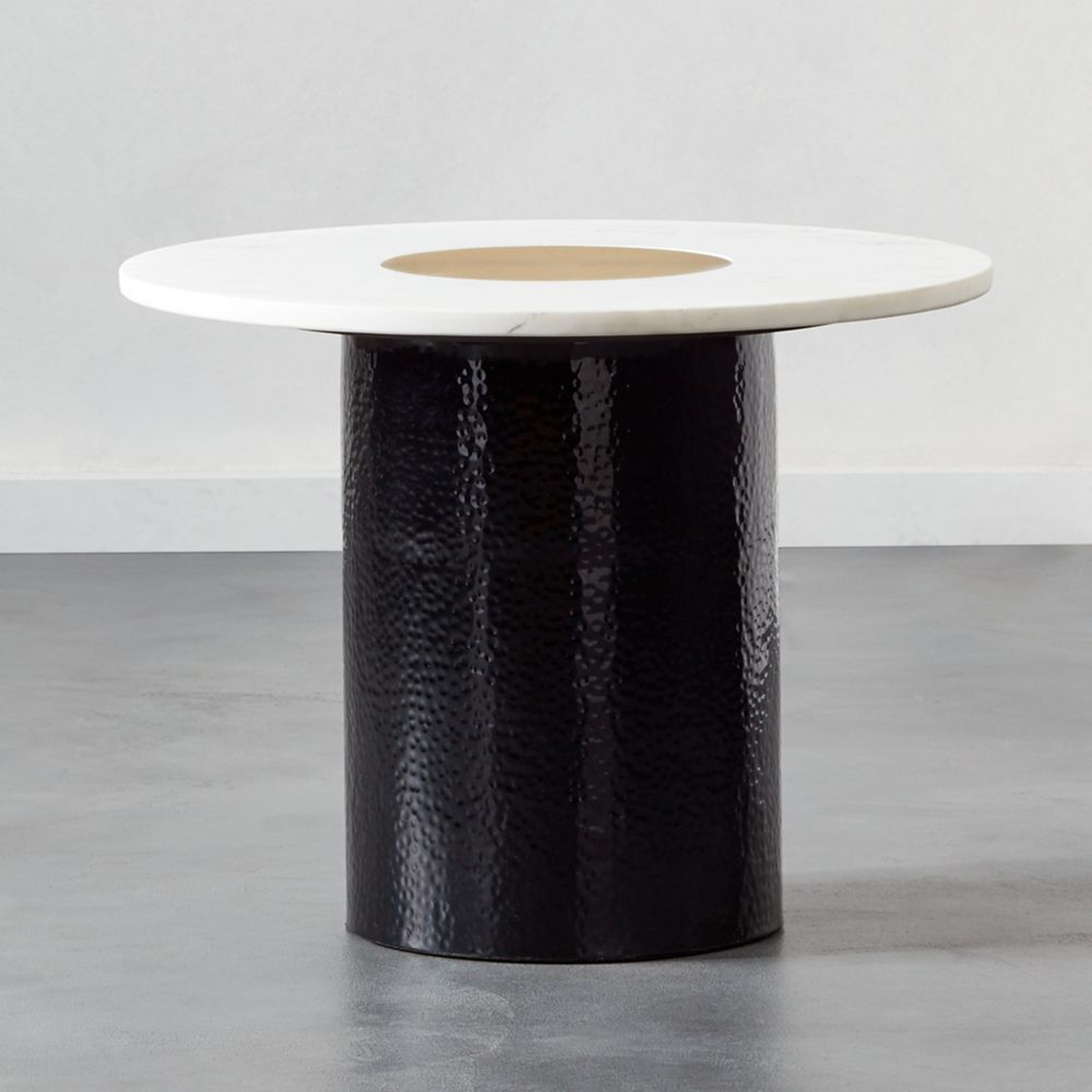 Chopin Low Metal and Marble Side Table - CB2