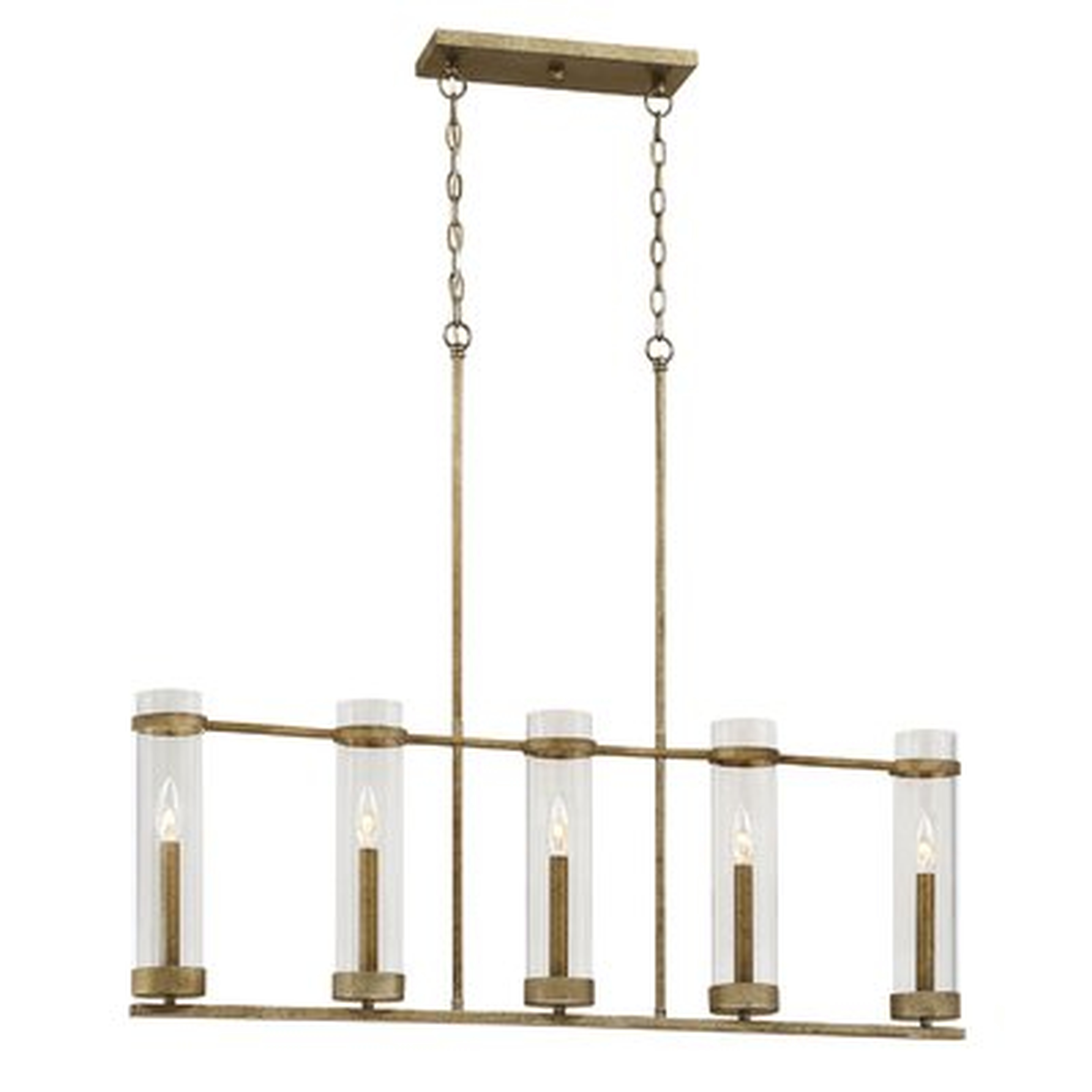 Iris 5-Light Square/Rectangle Chandelier - Wayfair