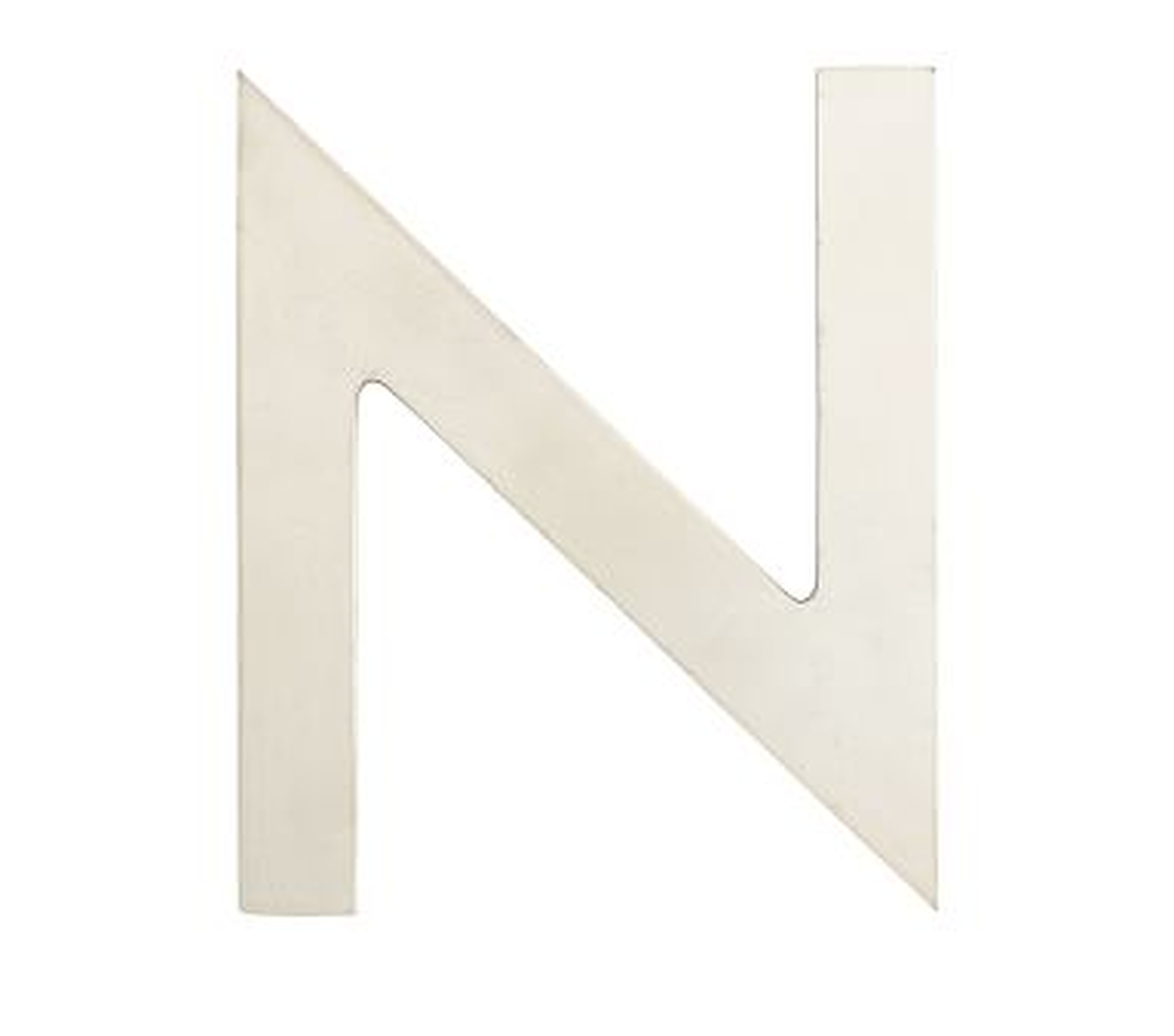 Champagne Laquer Letter N - Pottery Barn Kids
