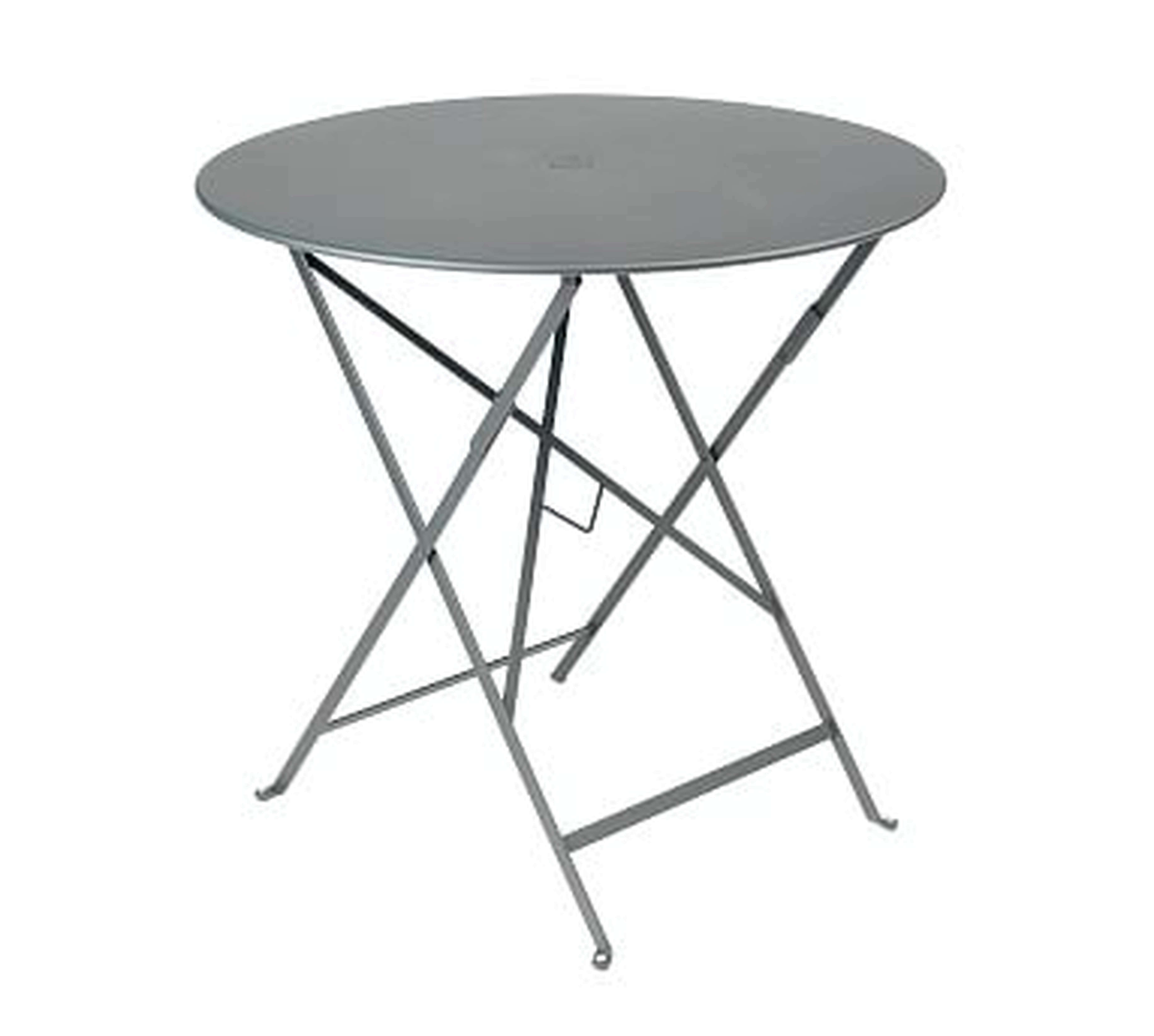 Fermob Bistro 30" Round Table, Storm Gray - Pottery Barn