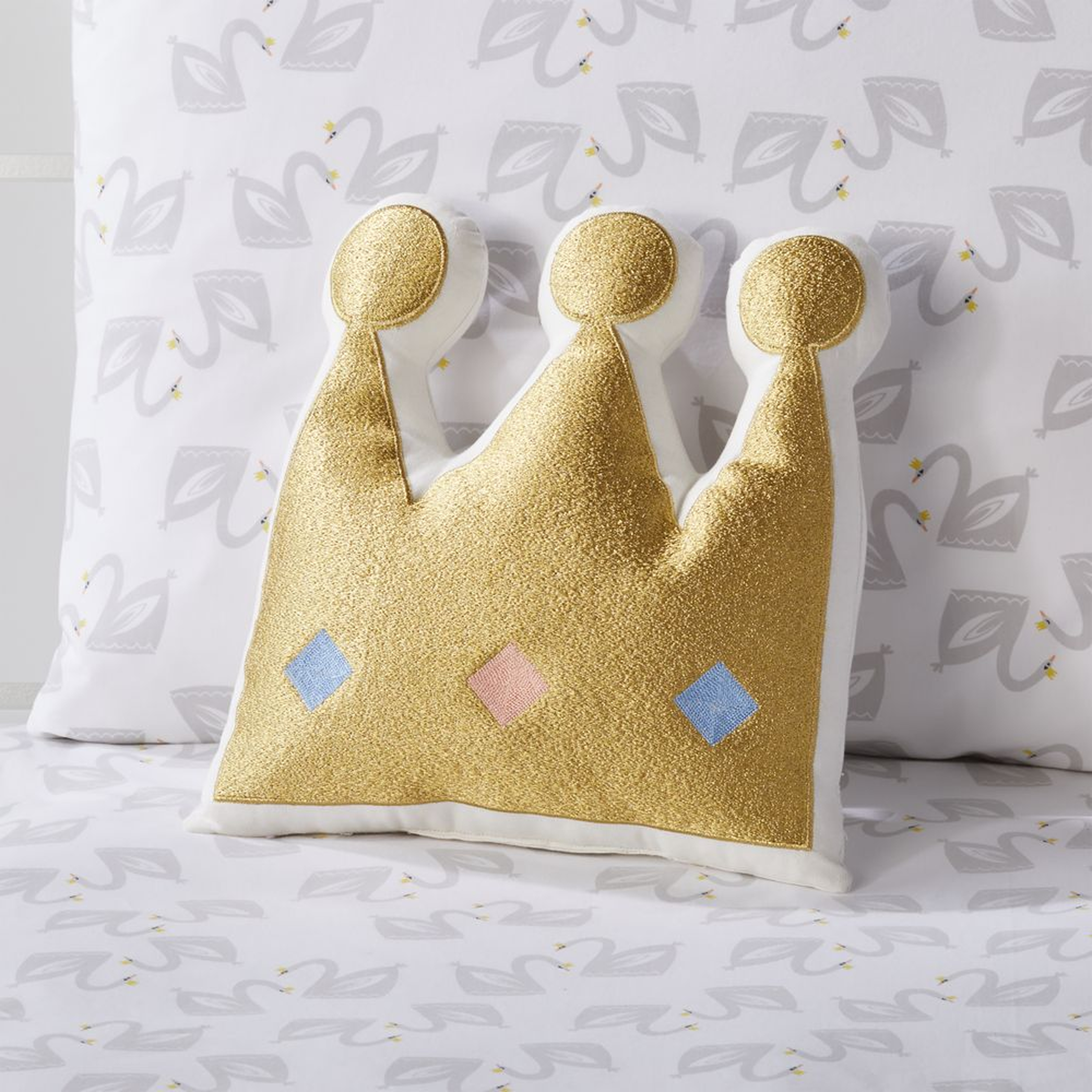 Crown Throw Pillow - Crate and Barrel