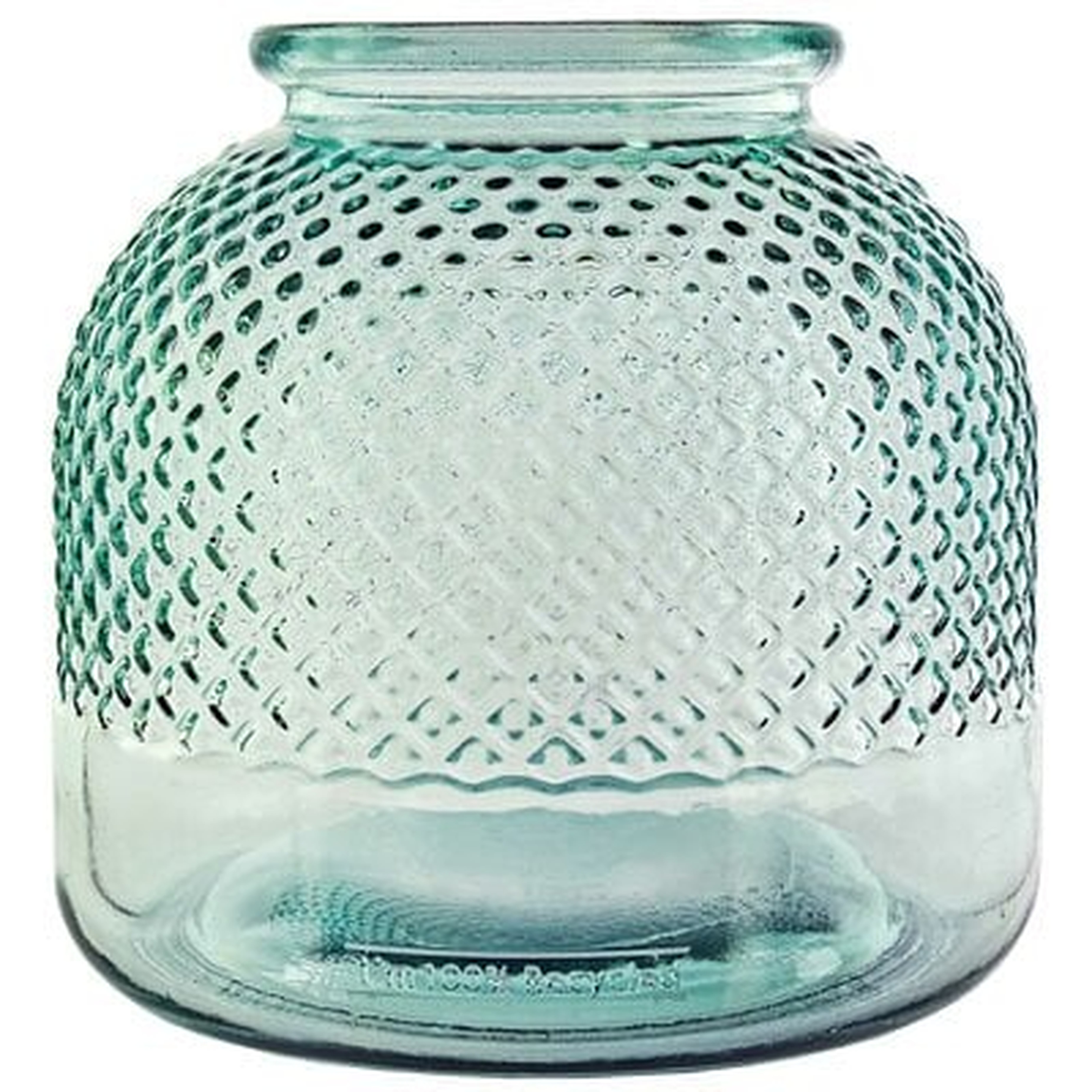 Galilee Diamond Recycled Glass Table Vase - Wayfair