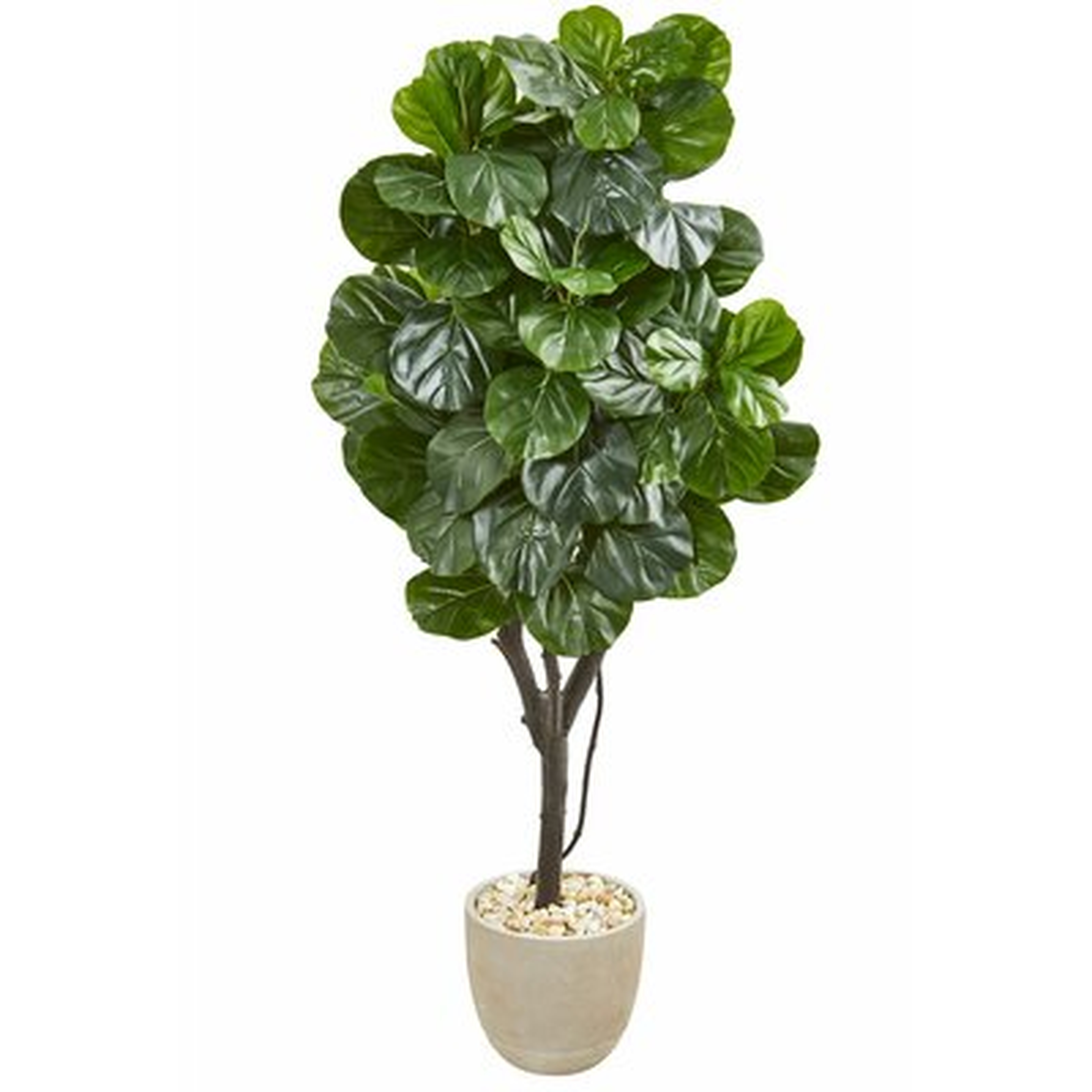 Artificial Fiddle Leaf Fig Tree in Planter - Wayfair