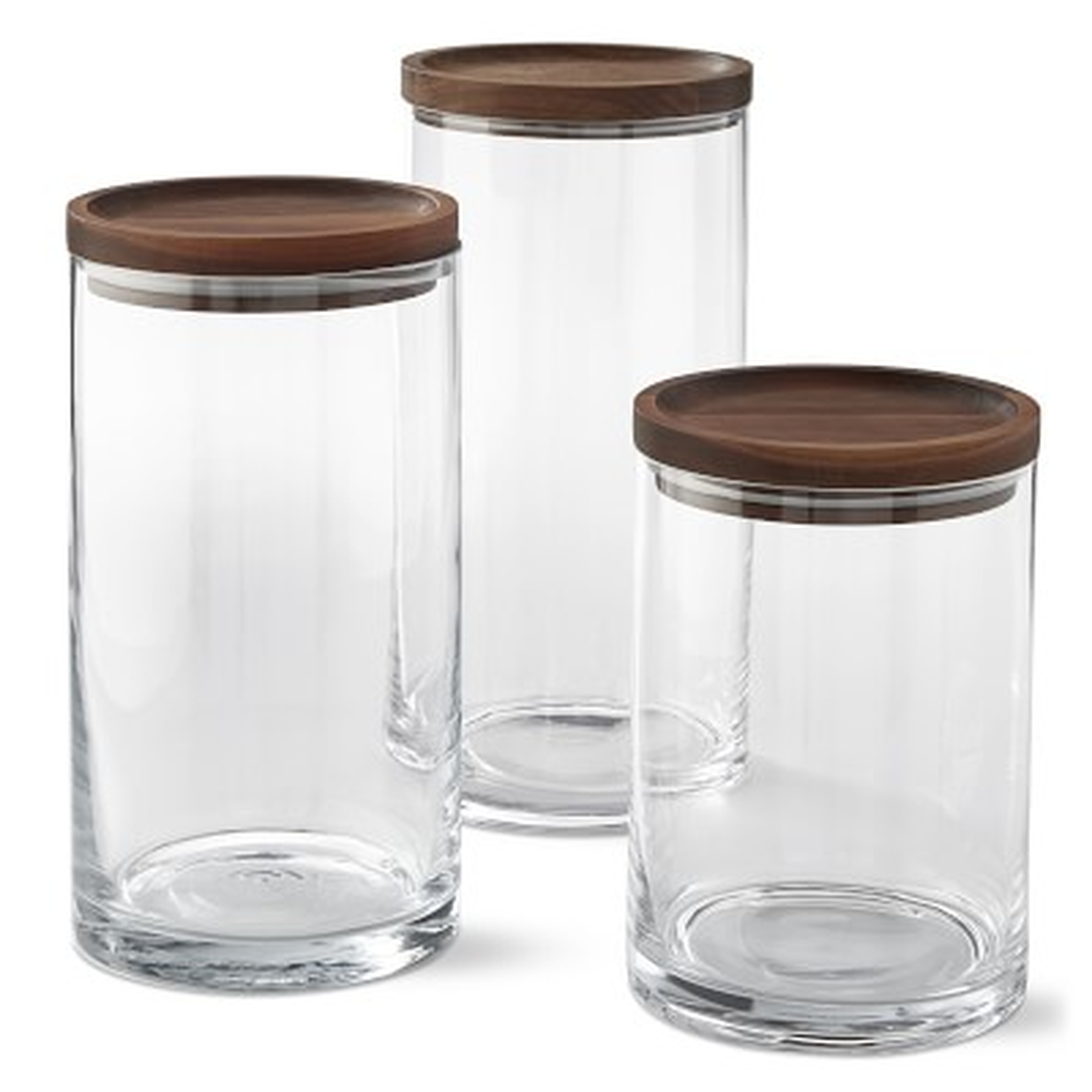 Walnut Canisters, Set of 3 - Williams Sonoma