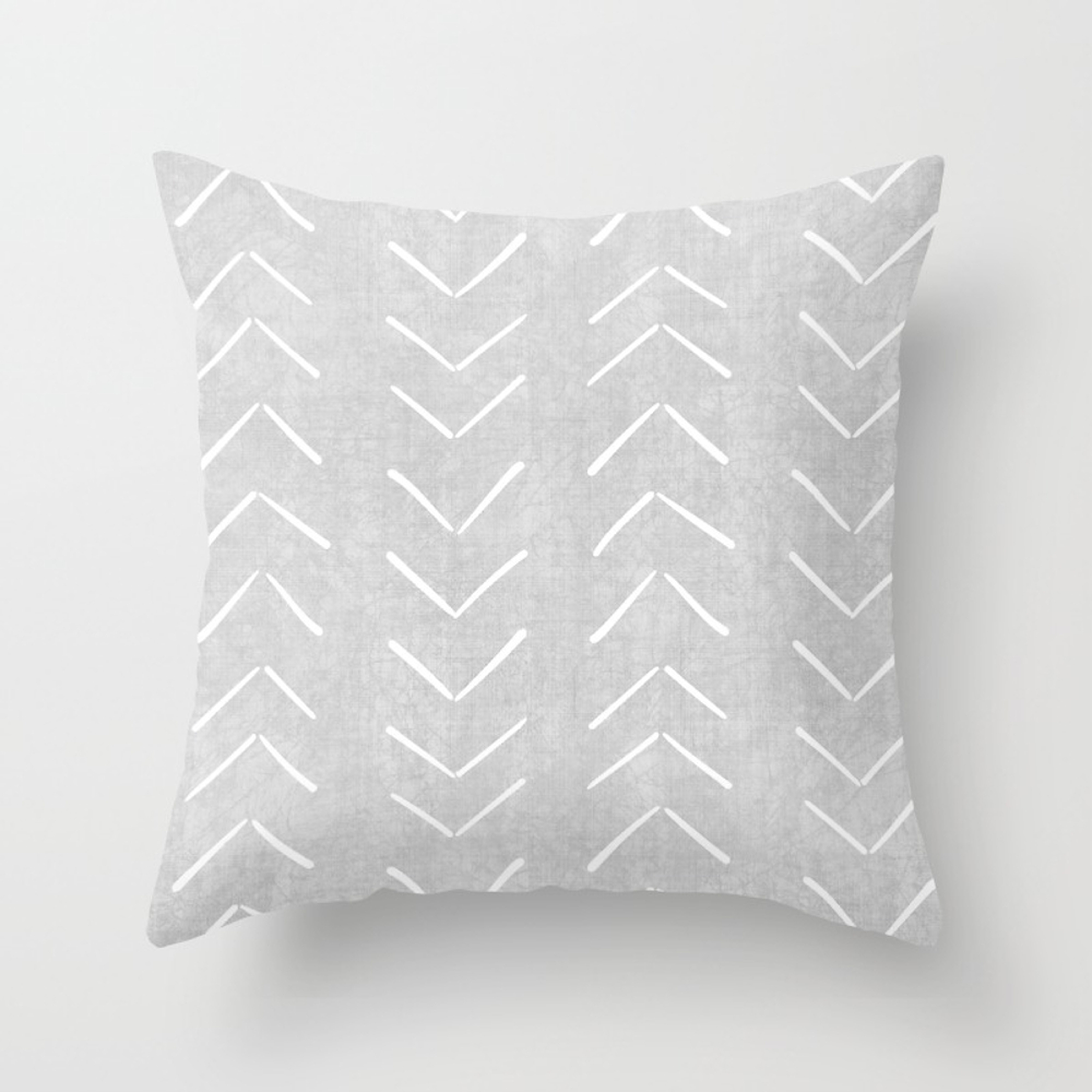Boho Big Arrows In Grey Throw Pillow by House Of Haha - Cover (20" x 20") With Pillow Insert - Indoor Pillow - Society6