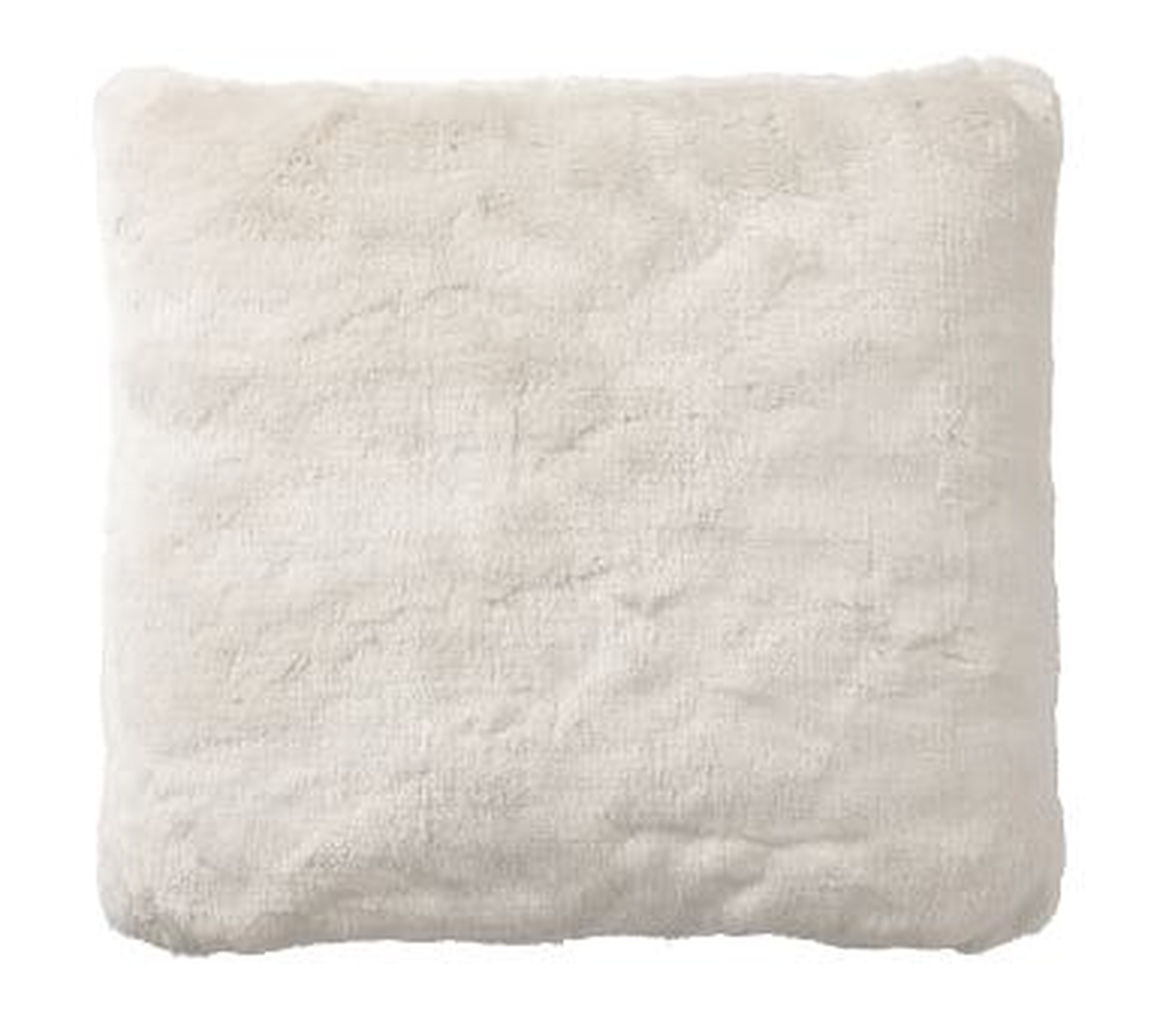 Faux Fur Pillow Cover, 18", Ivory Alpaca - Pottery Barn