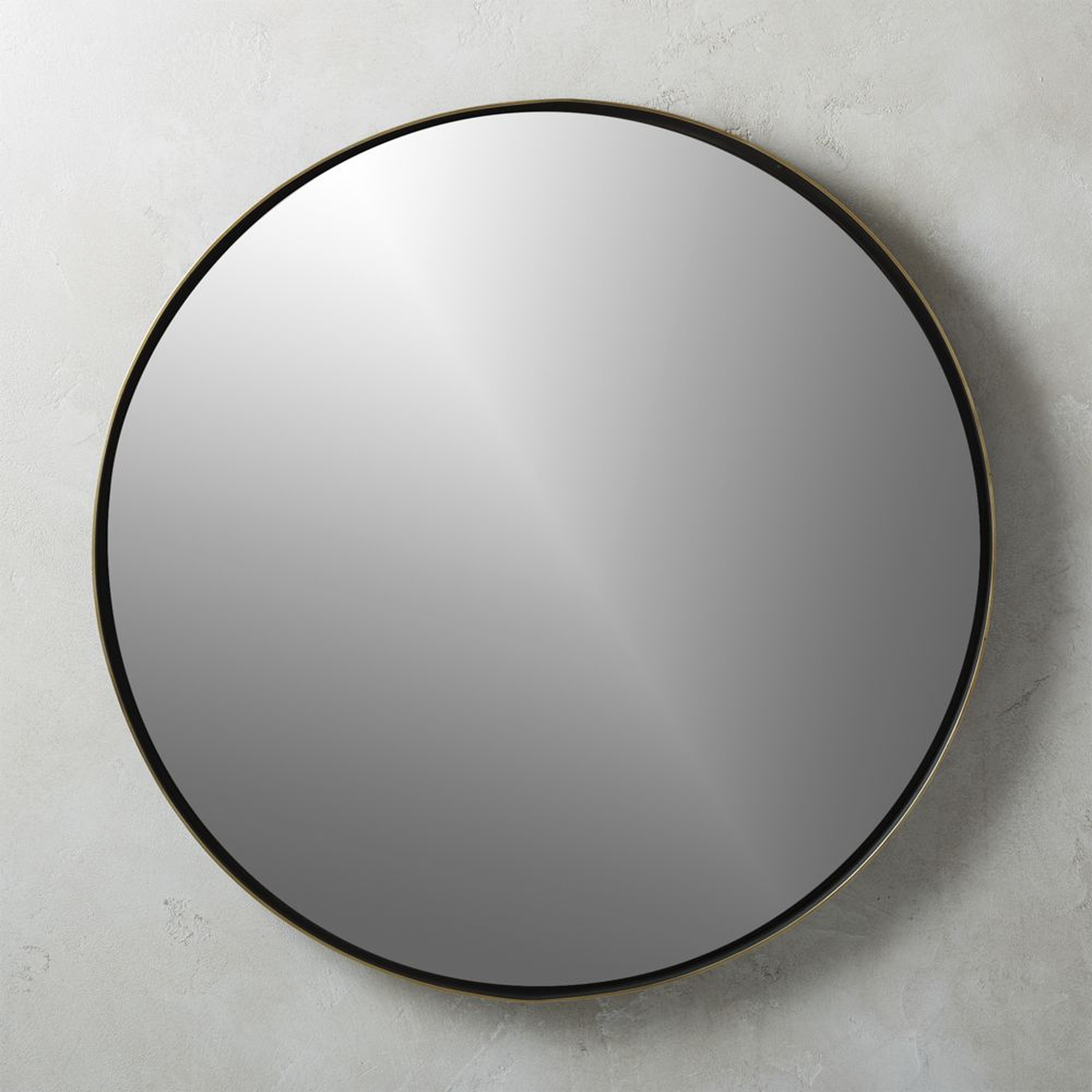 Shadow Circle Wall Mirror 32.5" - CB2