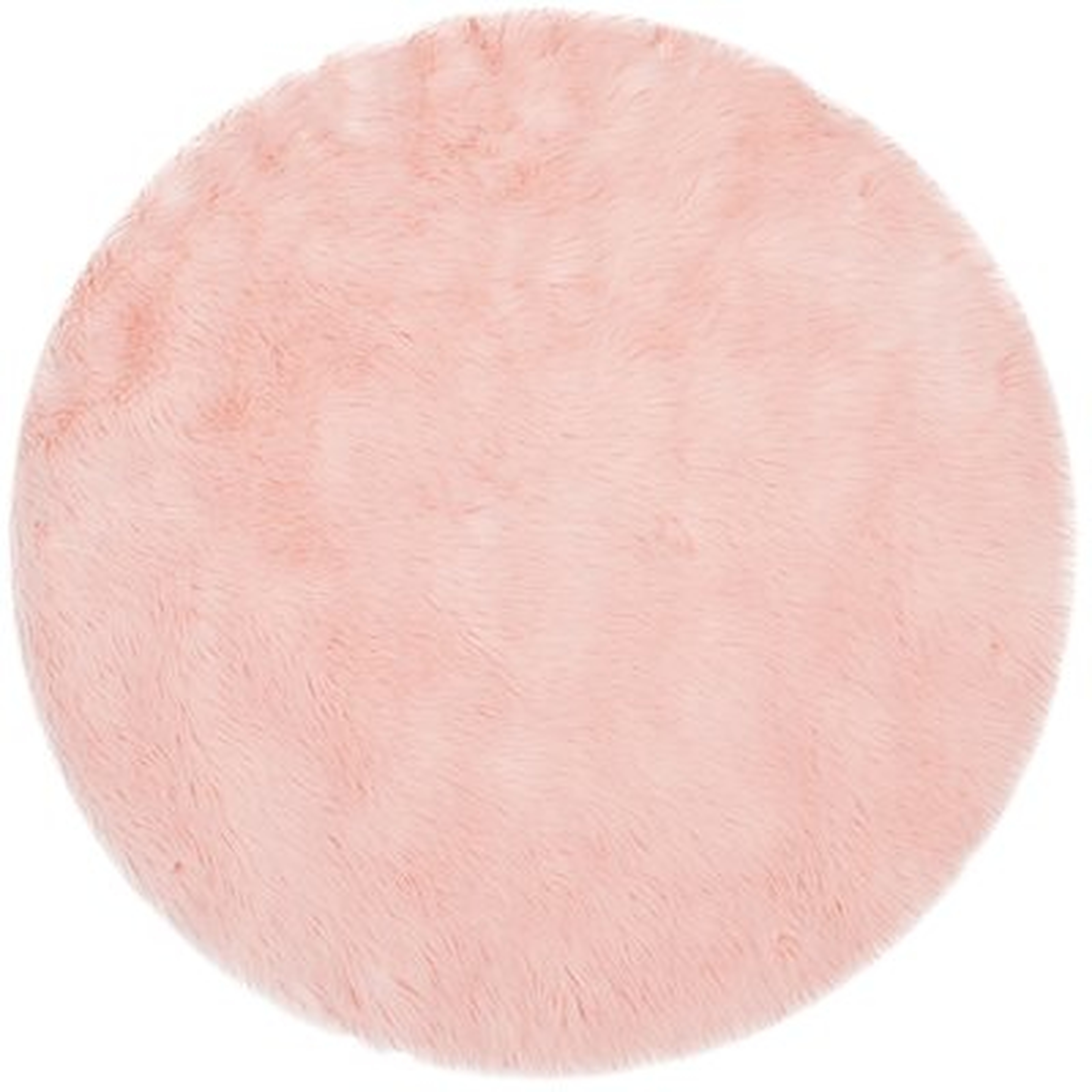 Anthony  Fur Pink Area Rug - Wayfair
