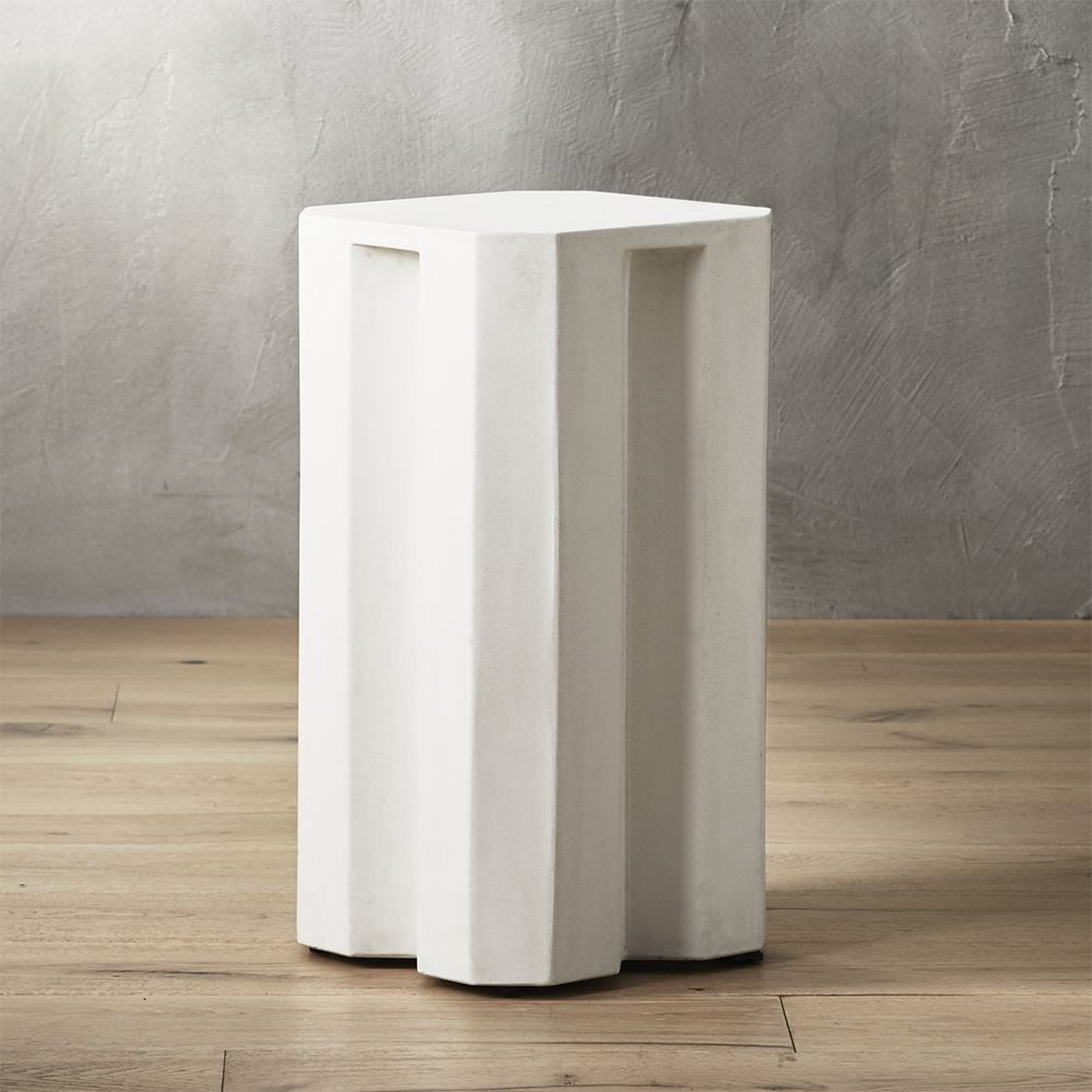 Hex Small Ivory Side Table - CB2