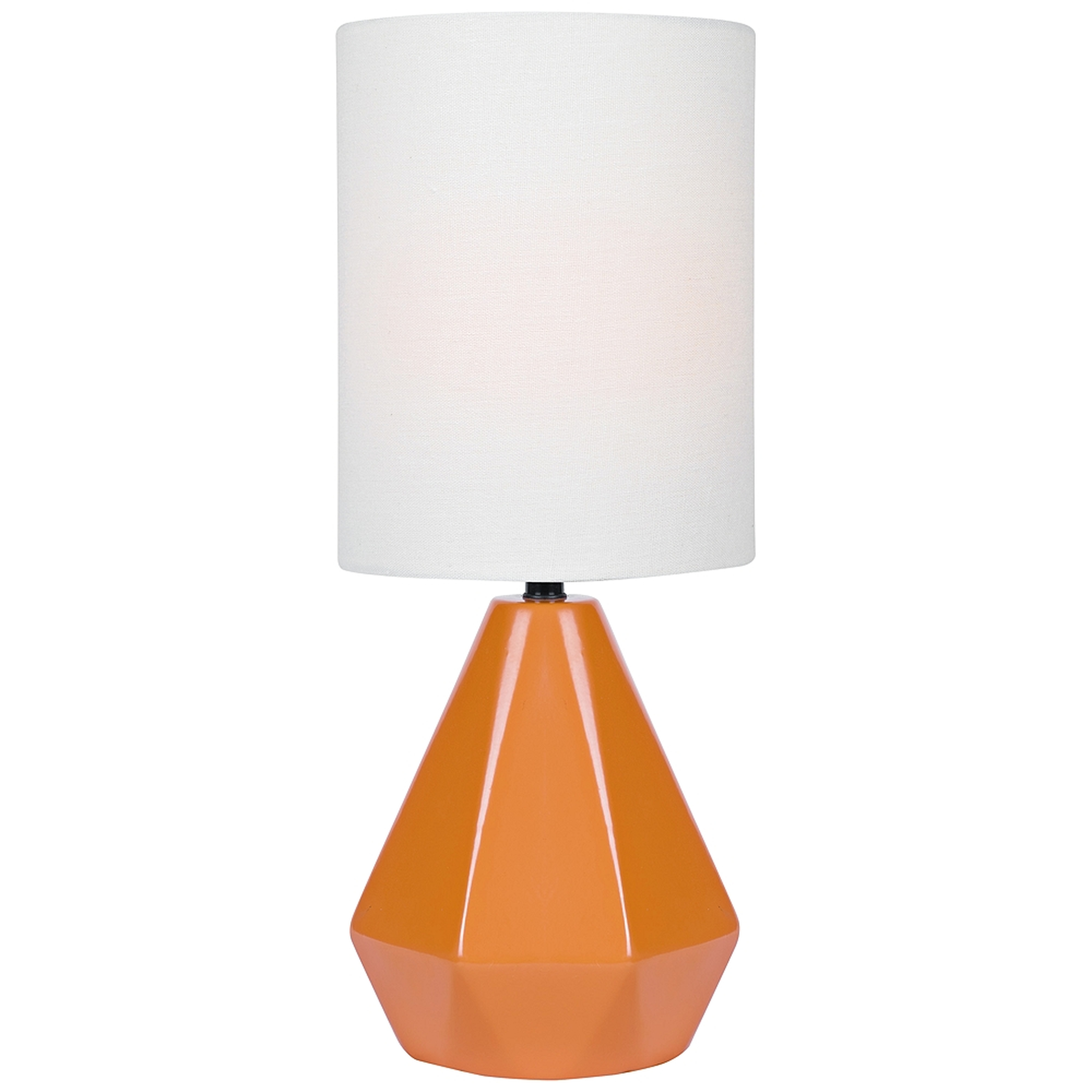 Lite Source Mason 17" High Orange Ceramic Accent Table Lamp - Lamps Plus