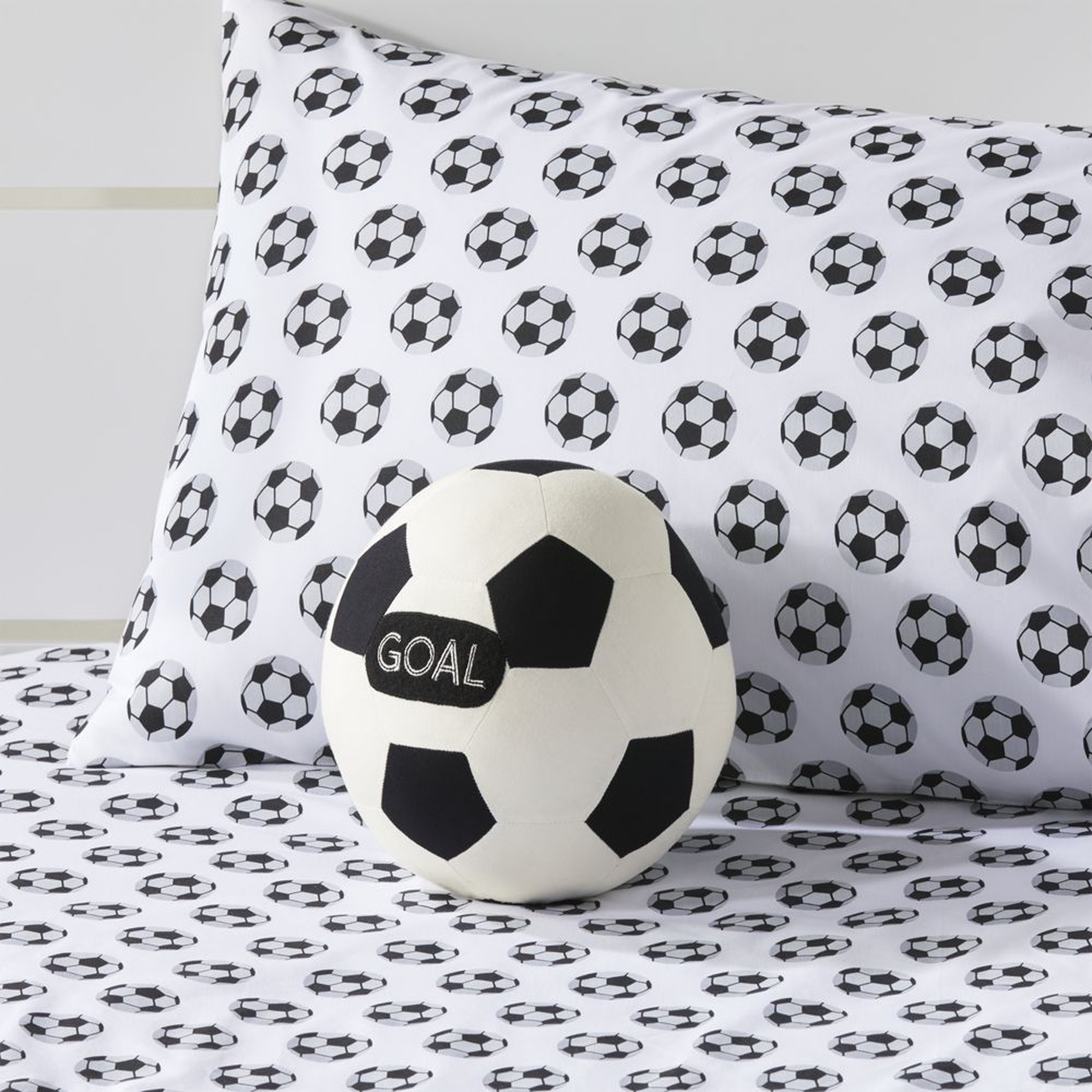Soccer Ball Throw Pillow - Crate and Barrel