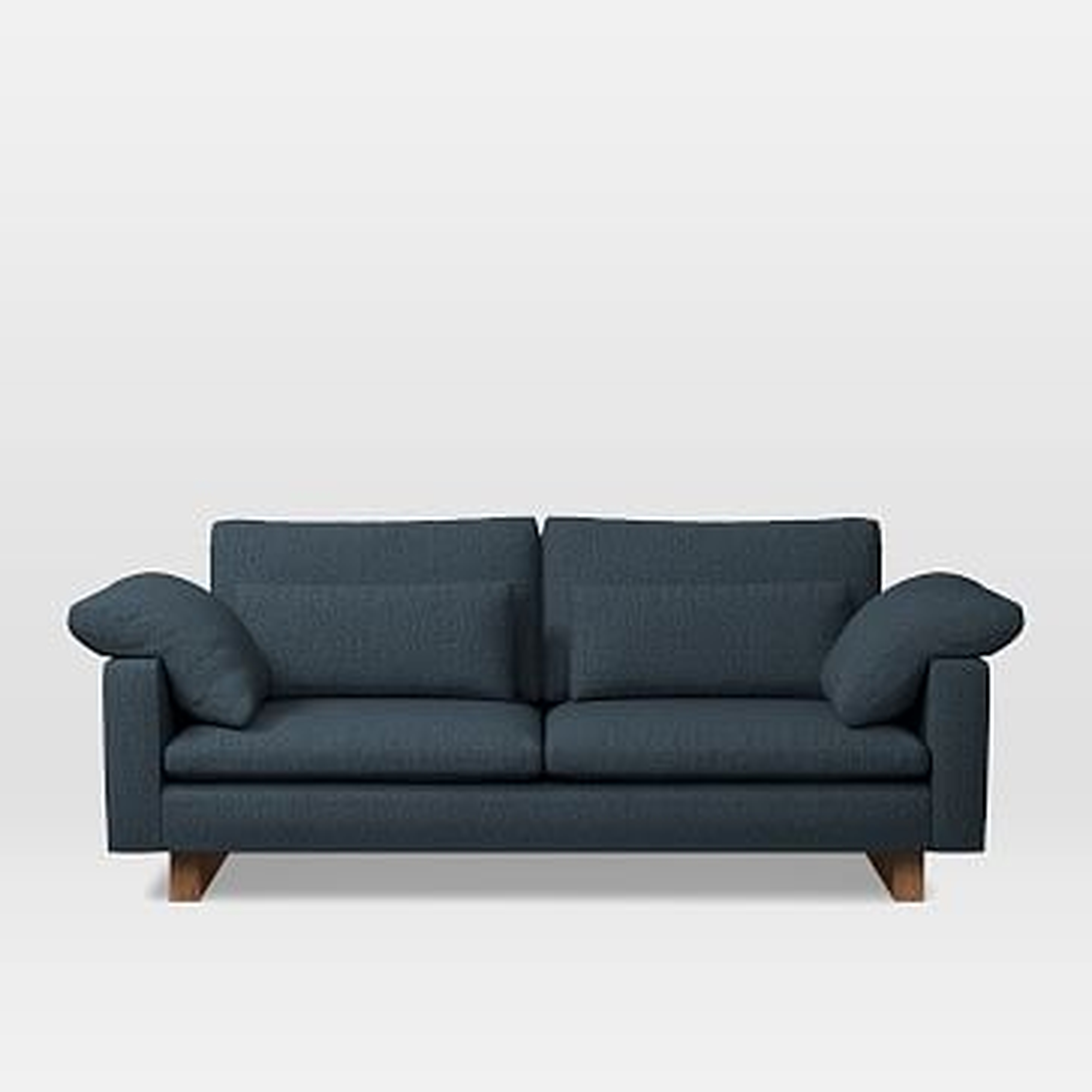Harmony 82" Sofa (2.5 Seater), Twill, Indigo - standard depth - West Elm