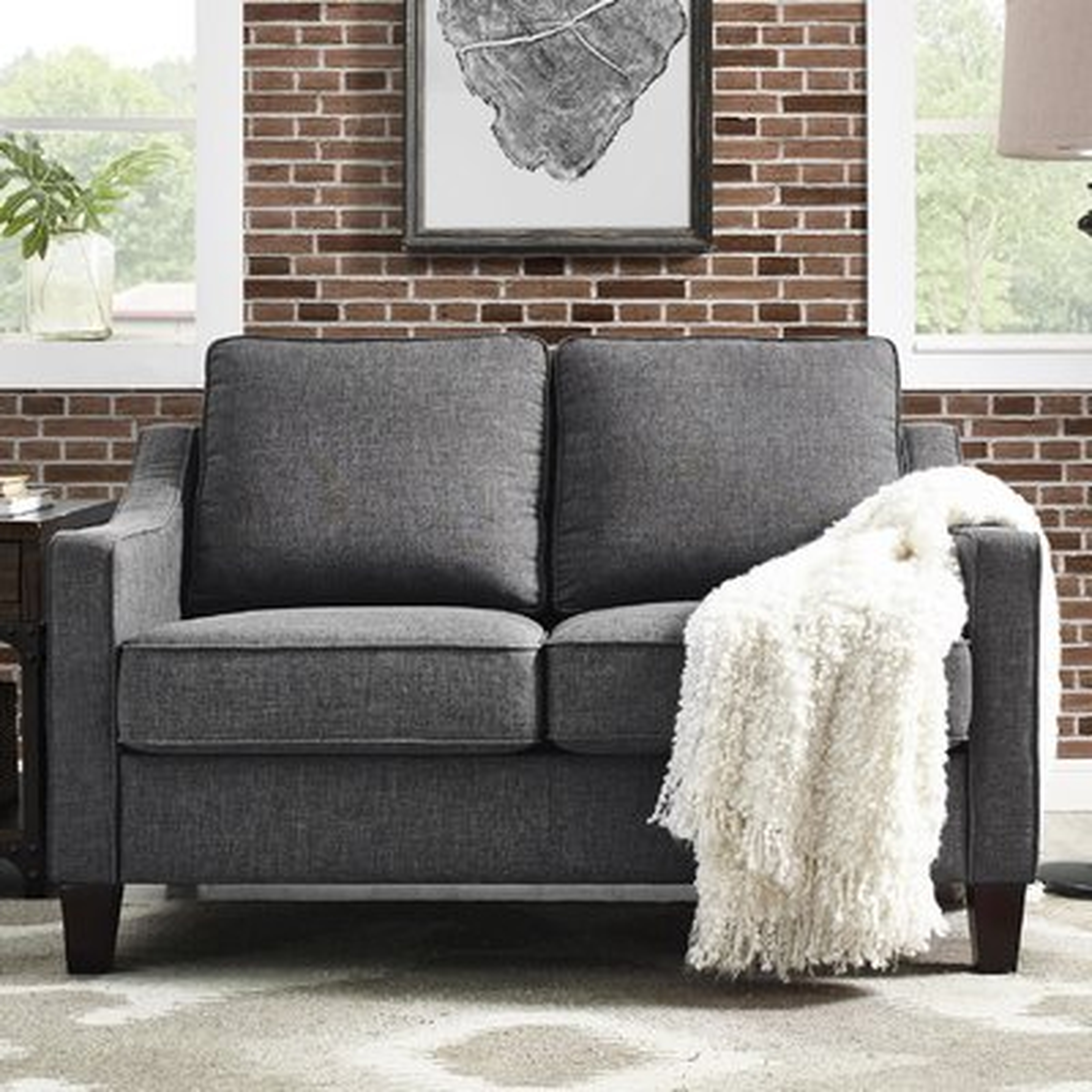Donnely 52" Recessed Arm Loveseat - Wayfair