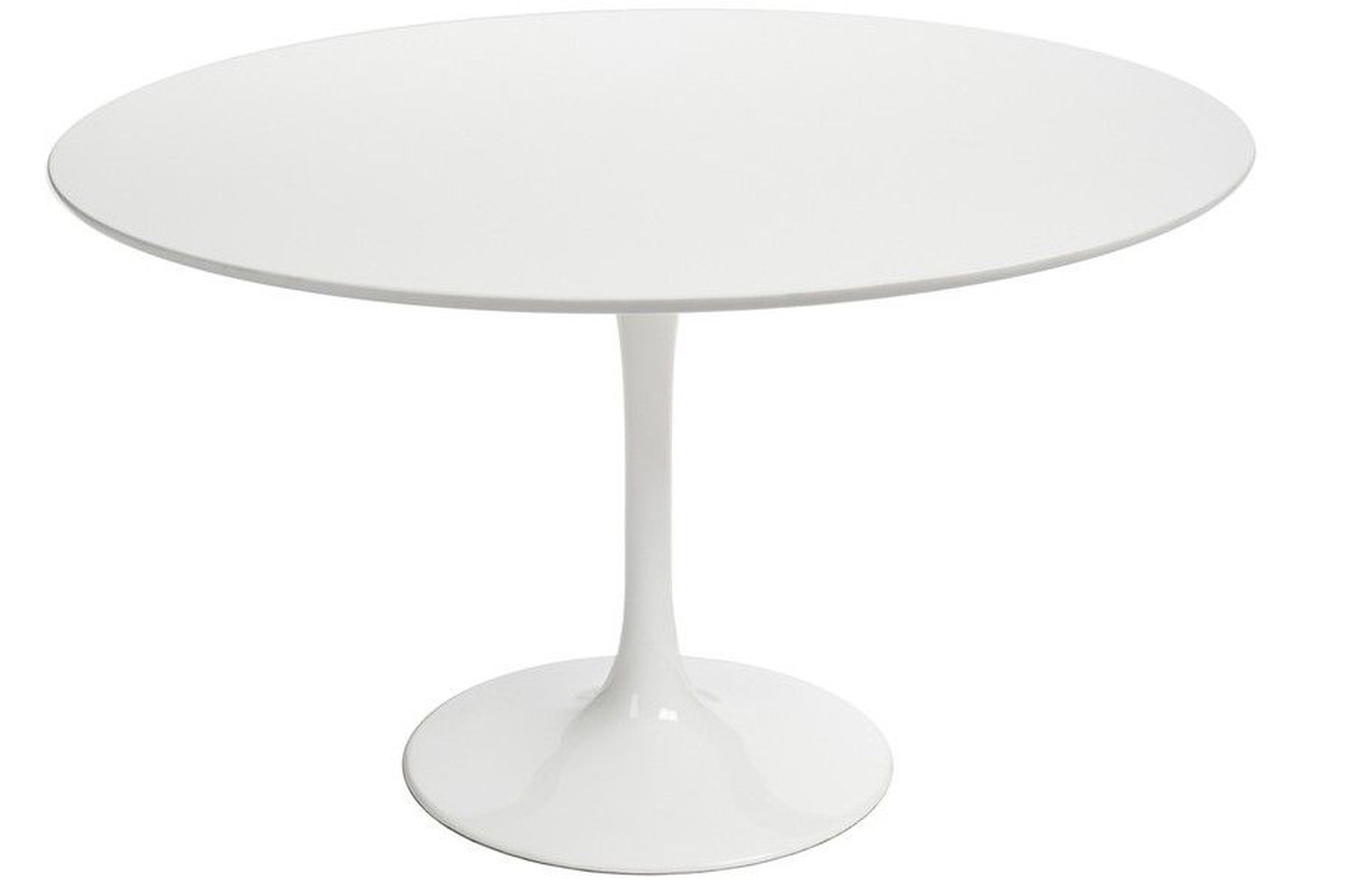 Tulip Table Round - Lacquer - 48&quot;&quot; | 122cm White Lacquer White - Rove Concepts