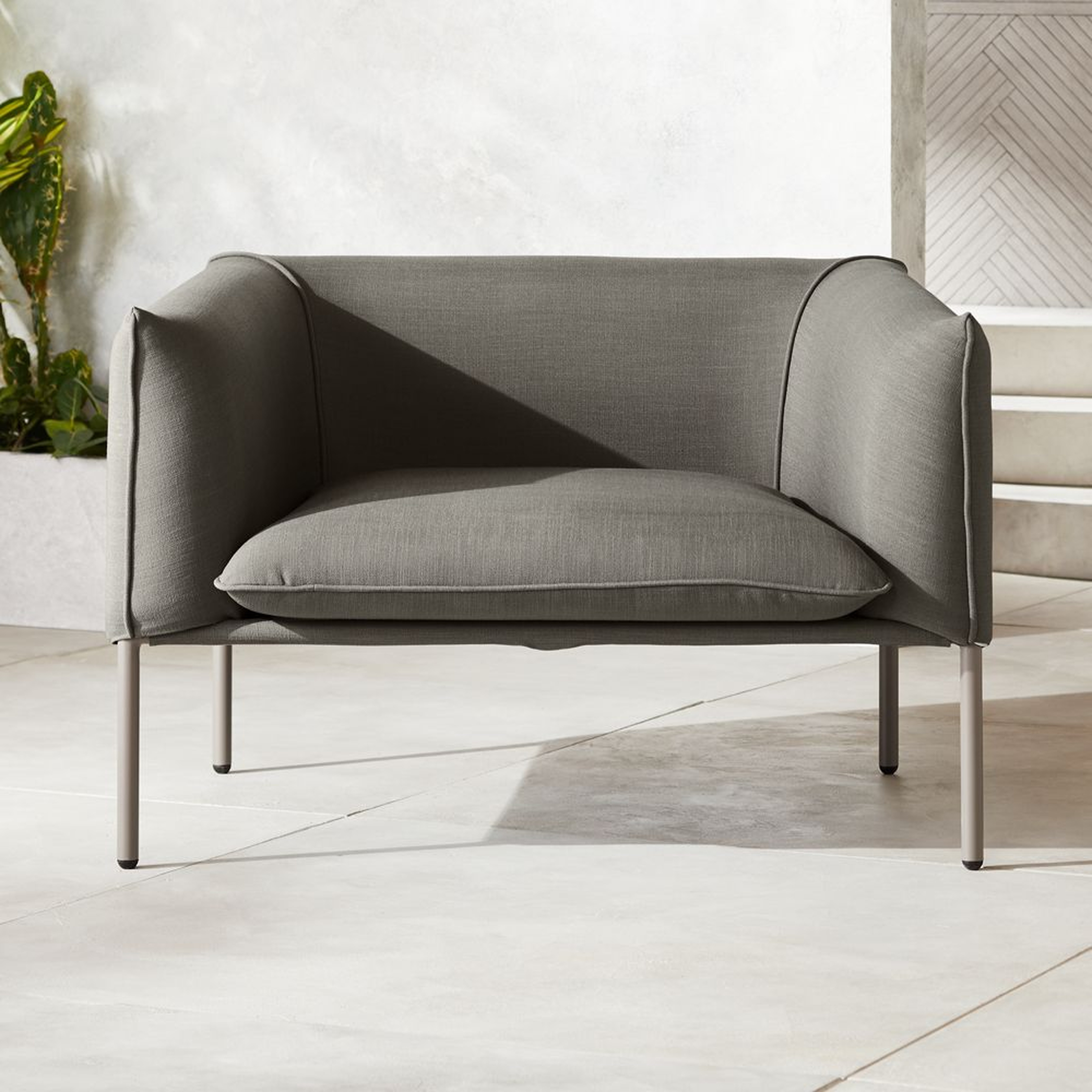 Novara Lounge Chair Grey - CB2