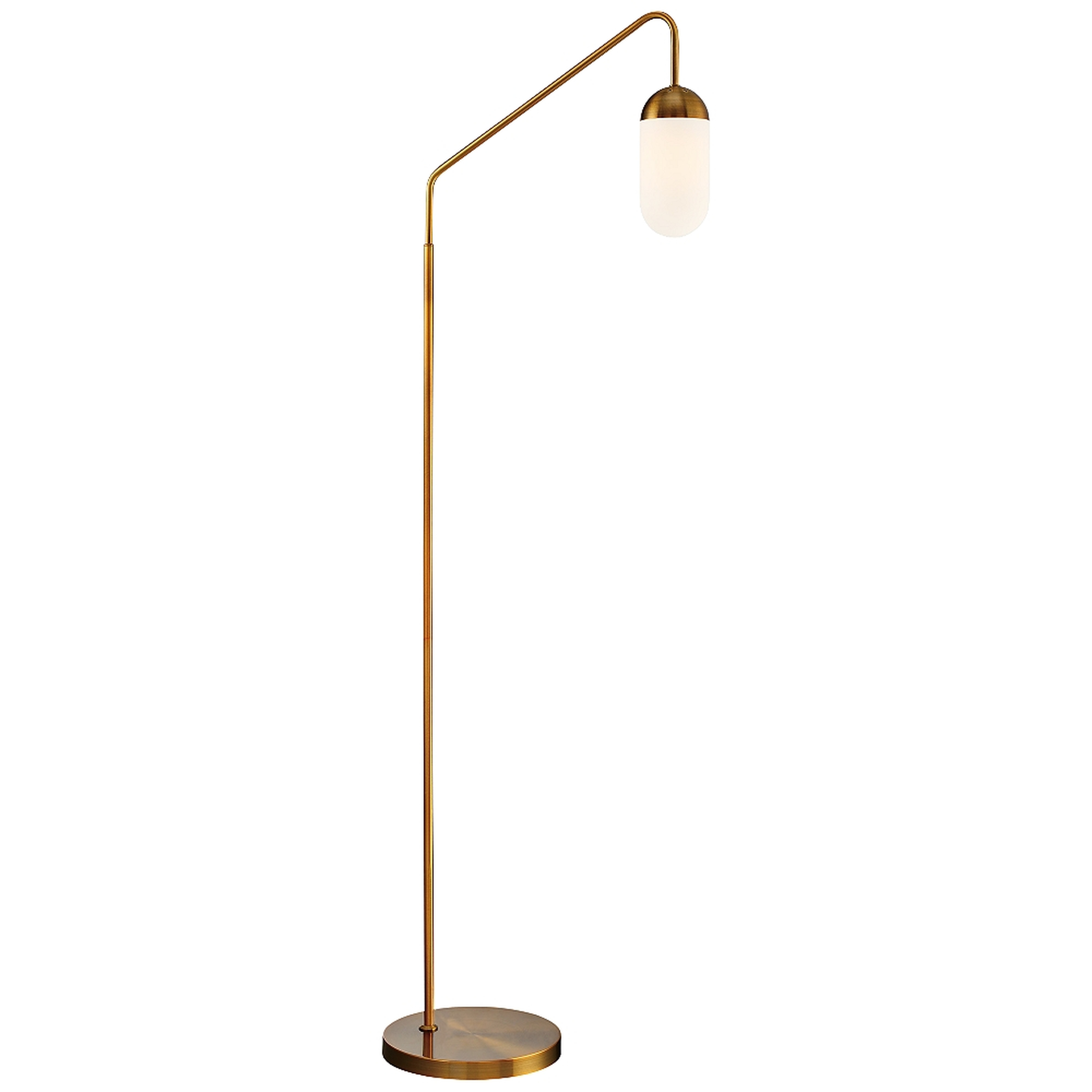 Lite Source Firefly Antique Brass Reading Floor Lamp - Style # 69G17 - Lamps Plus
