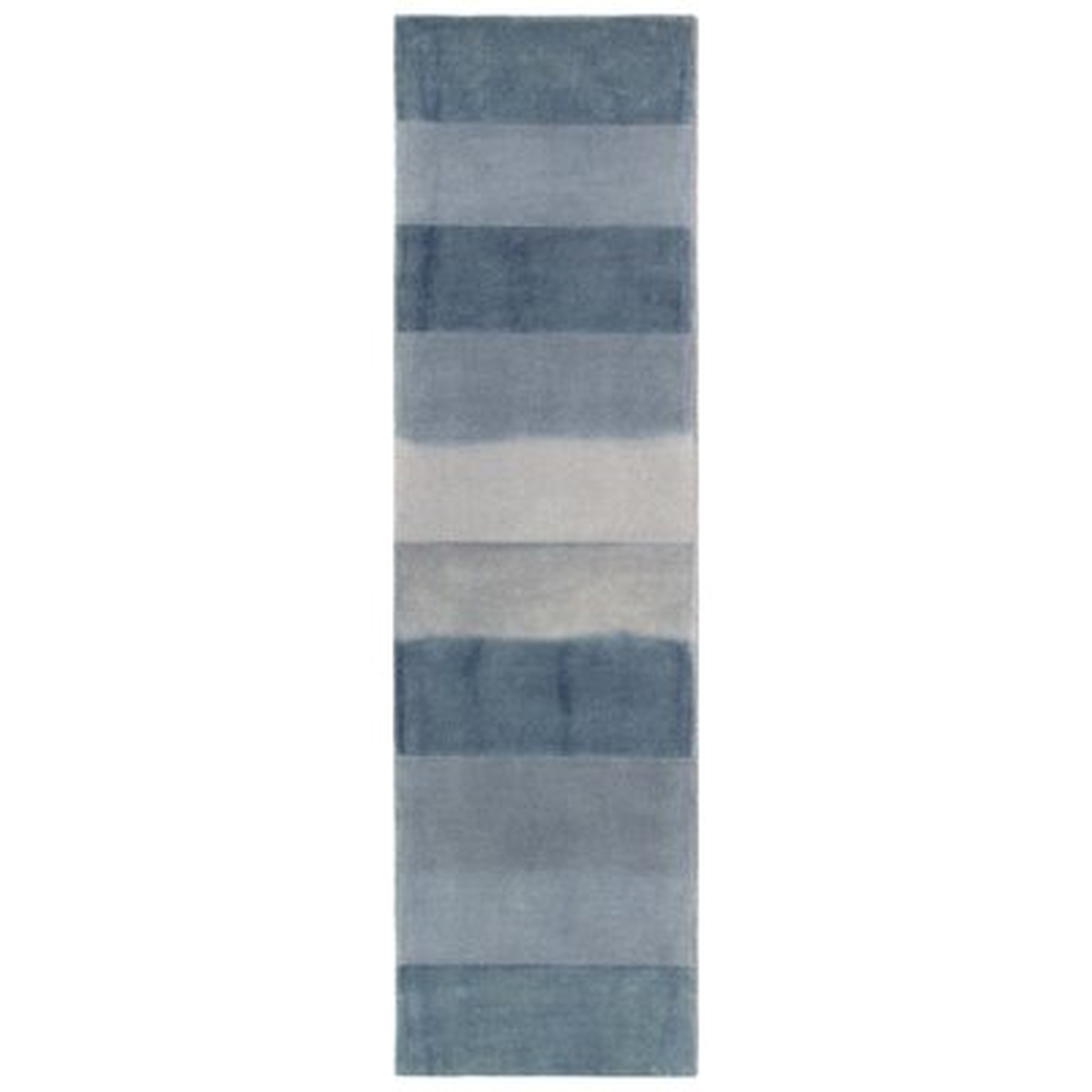 Mullican Textured Stripe Hand-Tufted Runner Wool Navy Area Rug - Wayfair