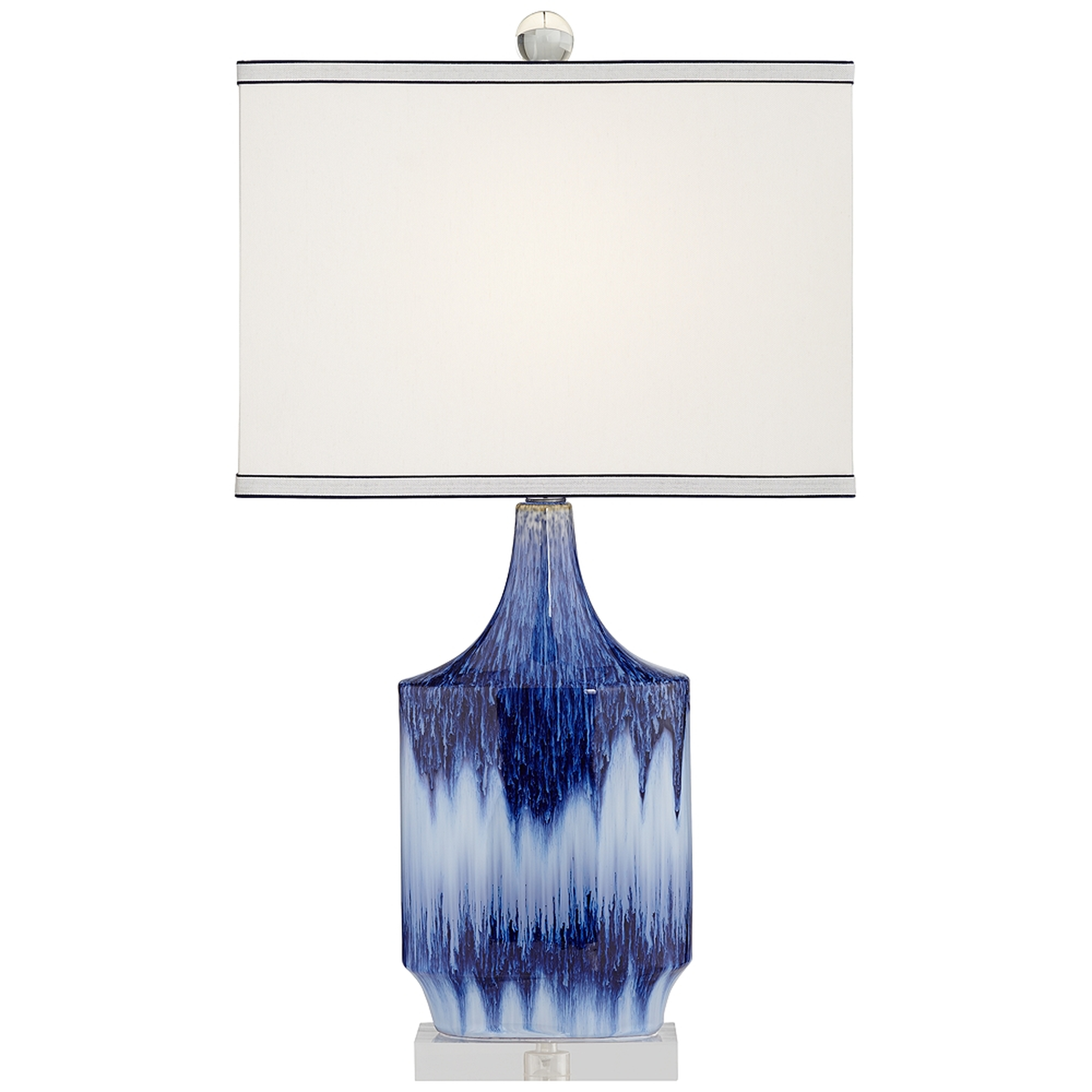 Dusky Blue Ceramic Table Lamp - Style # 40M66 - Lamps Plus