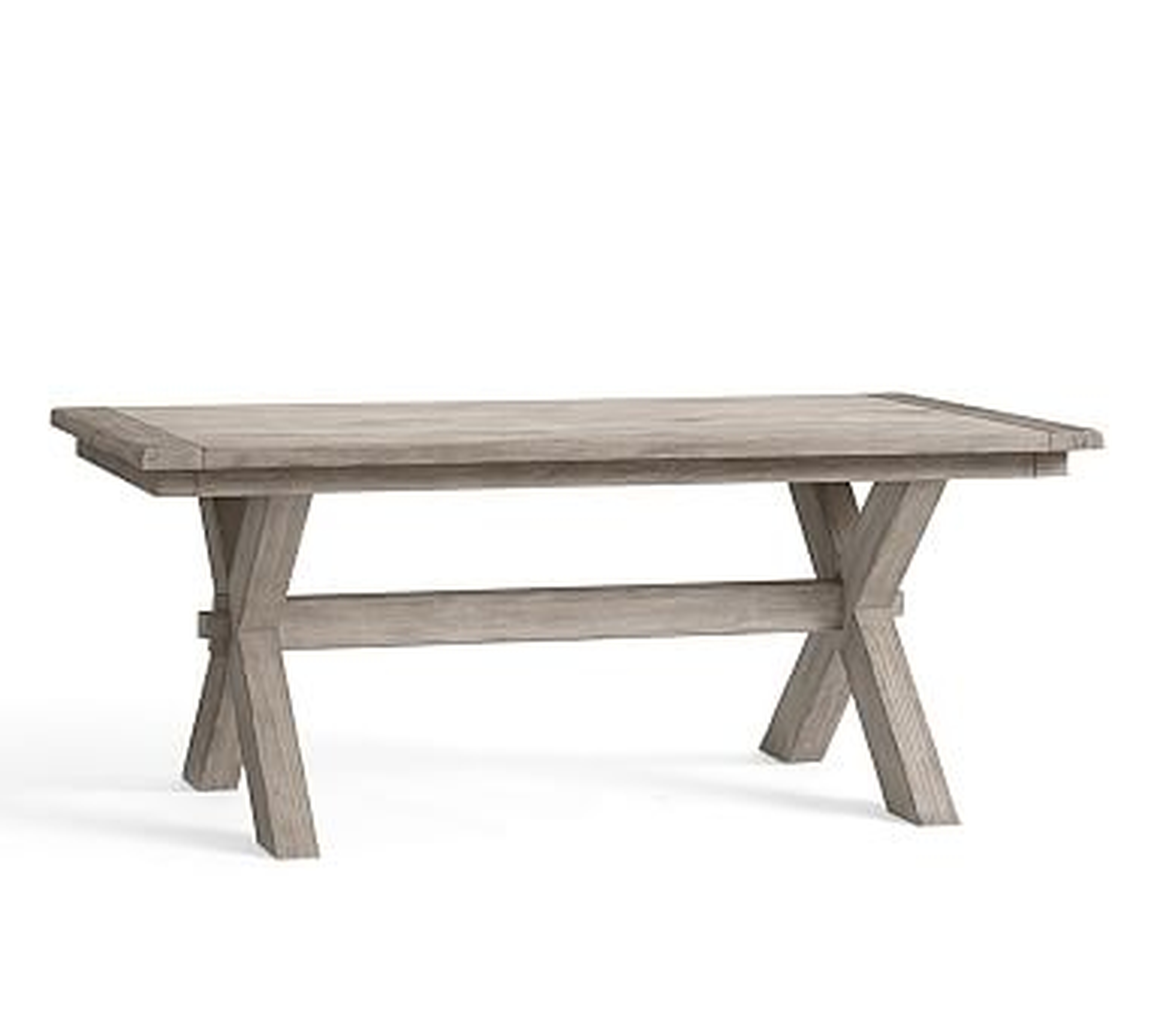 Toscana Extending Dining Table, Gray Wash, 88.5" - 124.5" L - Pottery Barn