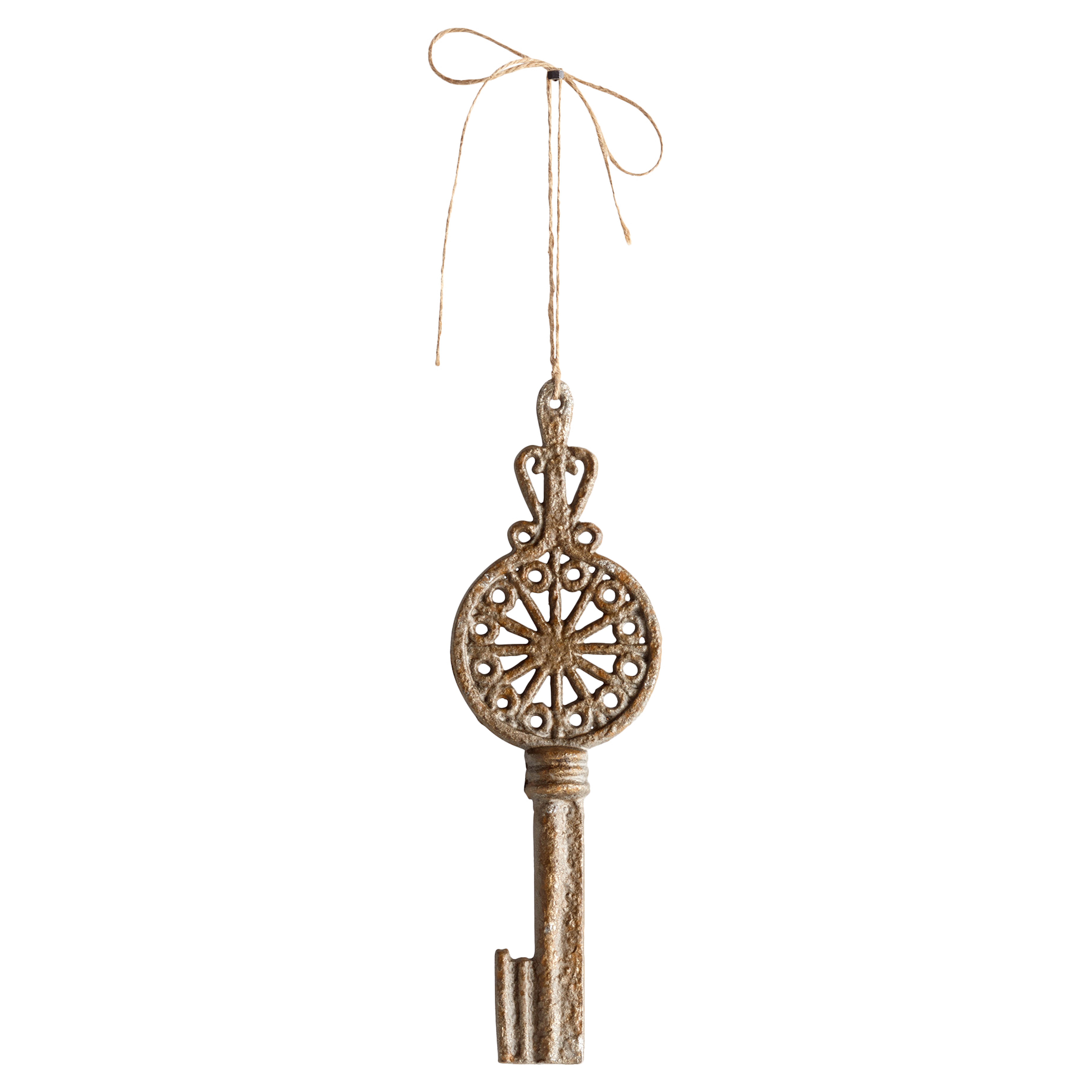 Ricard French Country Antique Metal Decorative Key Sculpture - Kathy Kuo Home