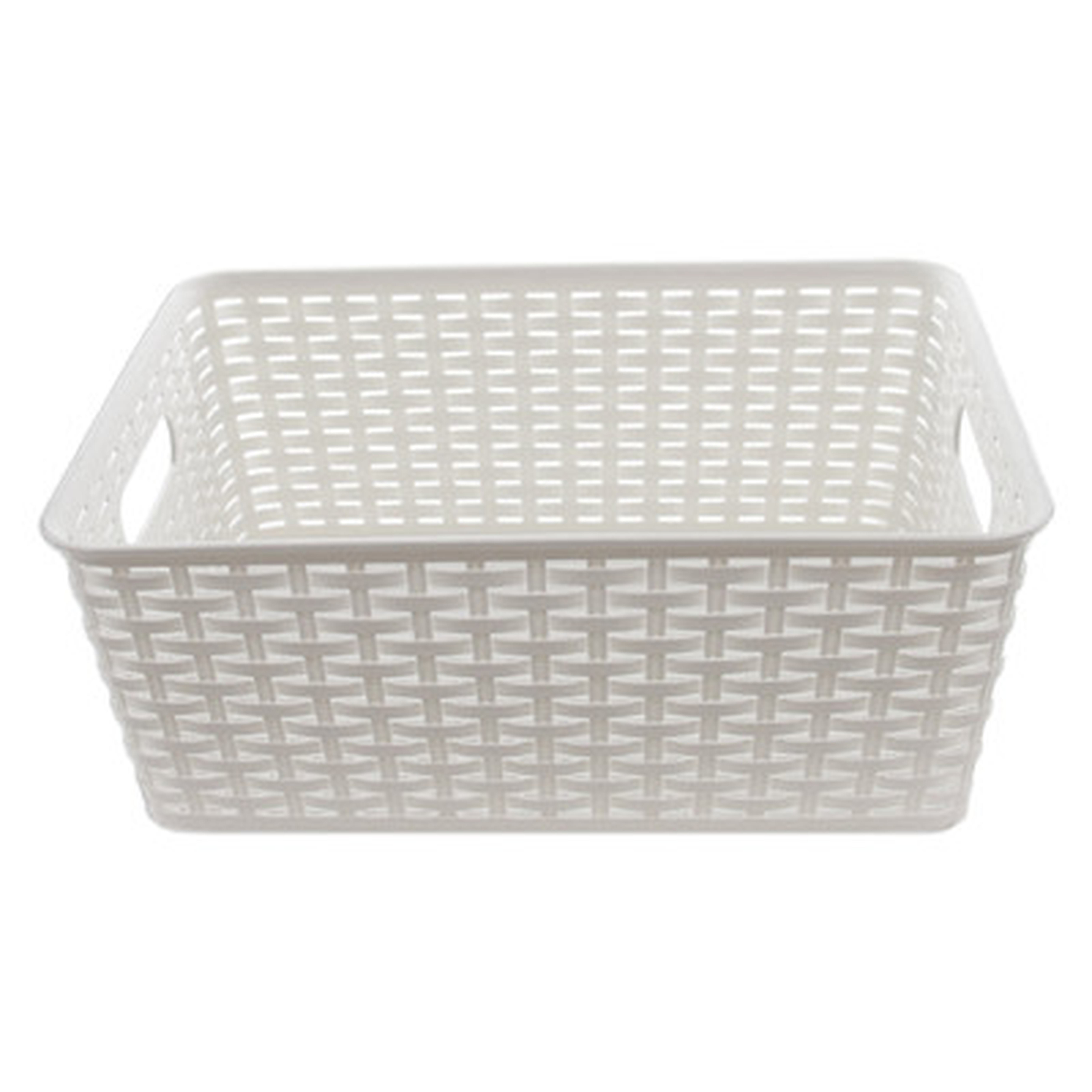 Plastic Rattan Storage Basket Organizer - Wayfair