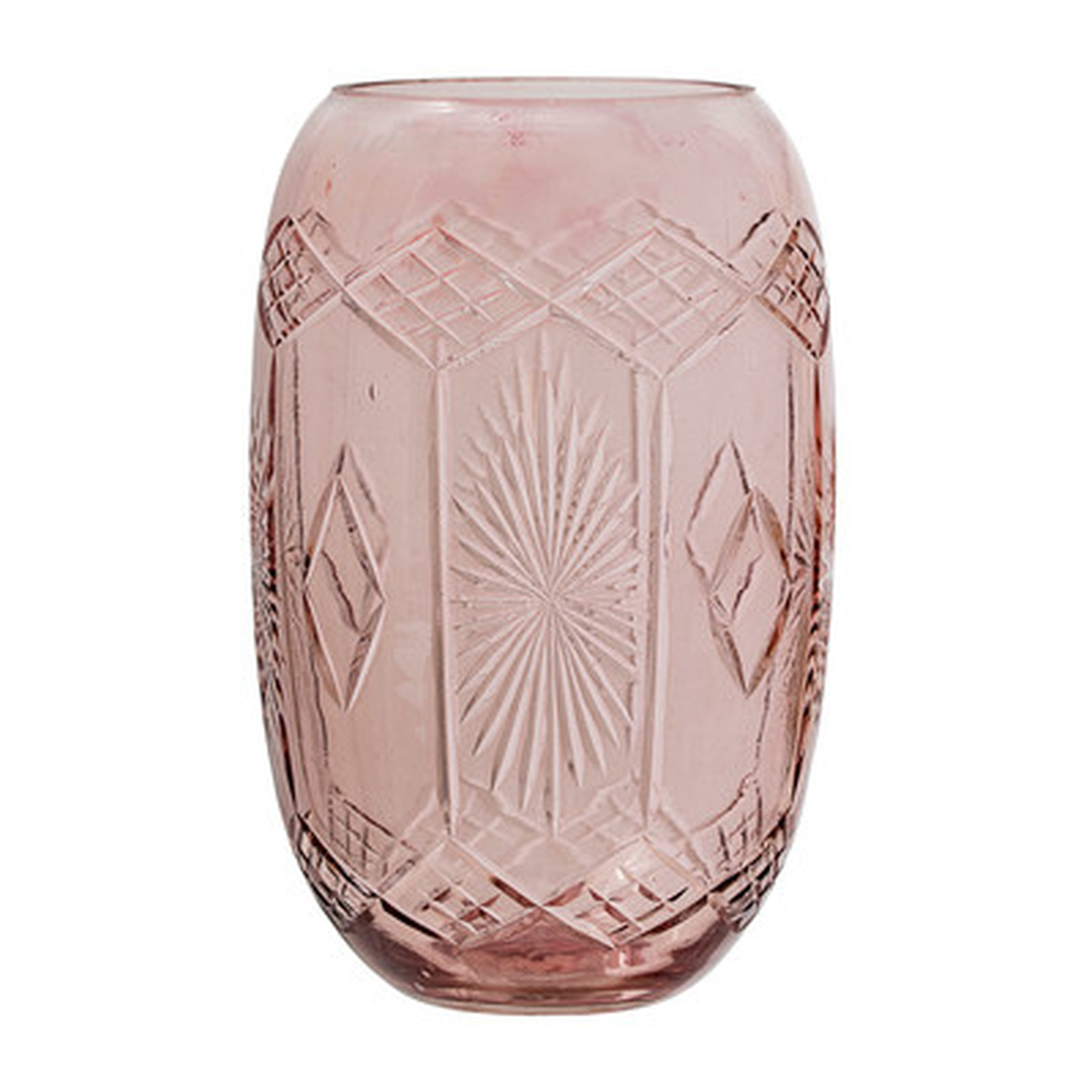 Burasinsanga Round Etched Glass Table Vase - Wayfair
