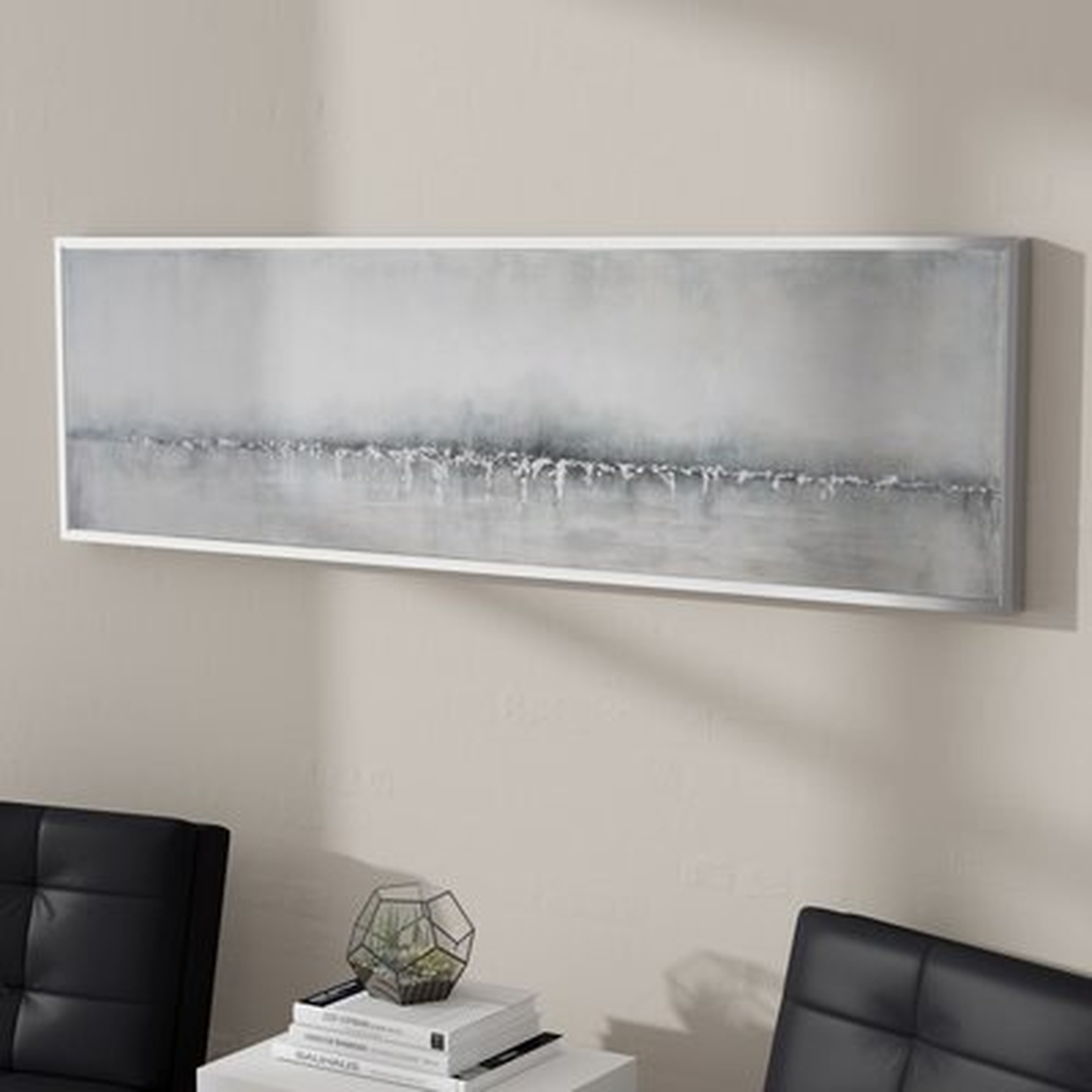 'Tides Edge Abstract' - Picture Frame Print on Canvas - AllModern