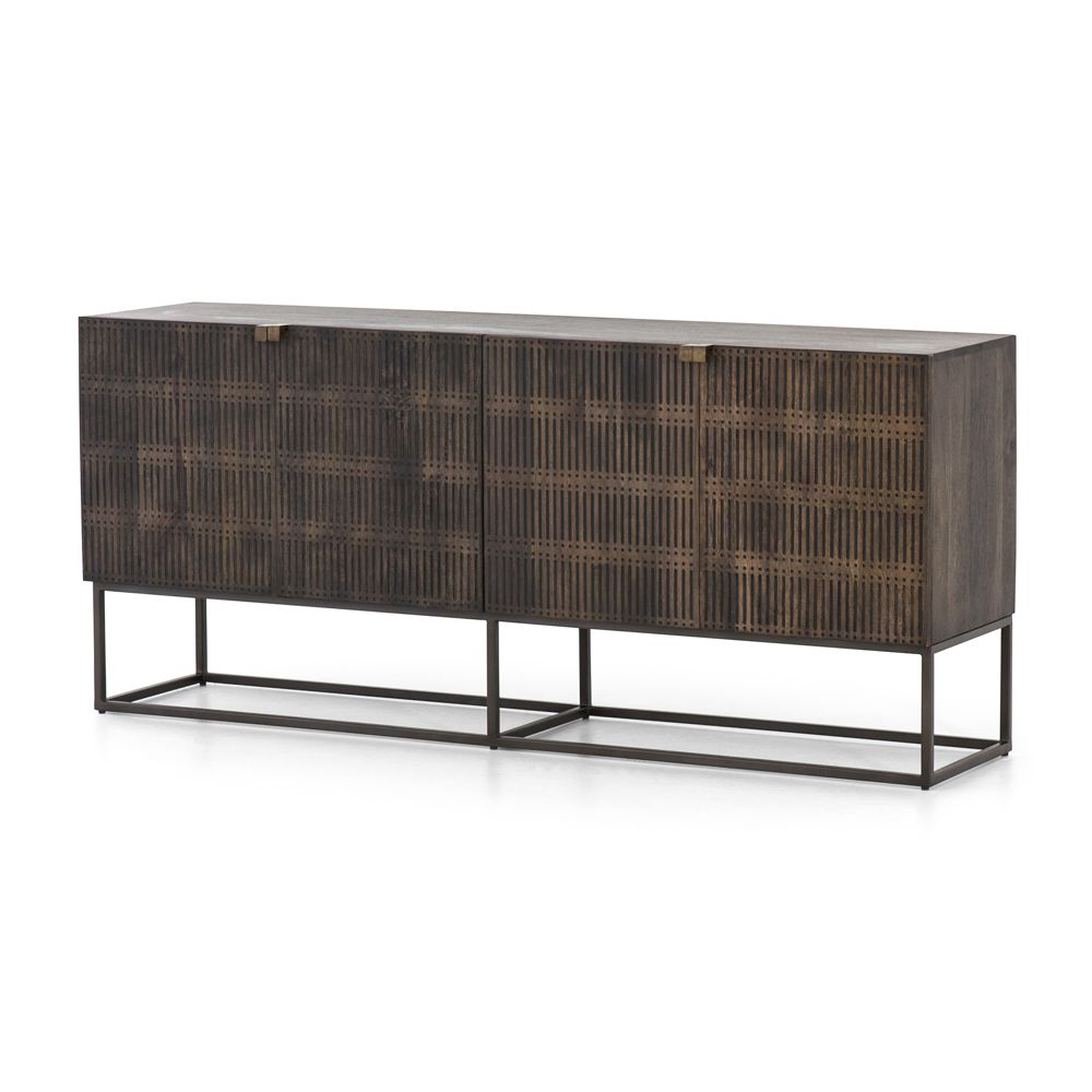 Ivan Wood and Iron Storage Media Console - Crate and Barrel