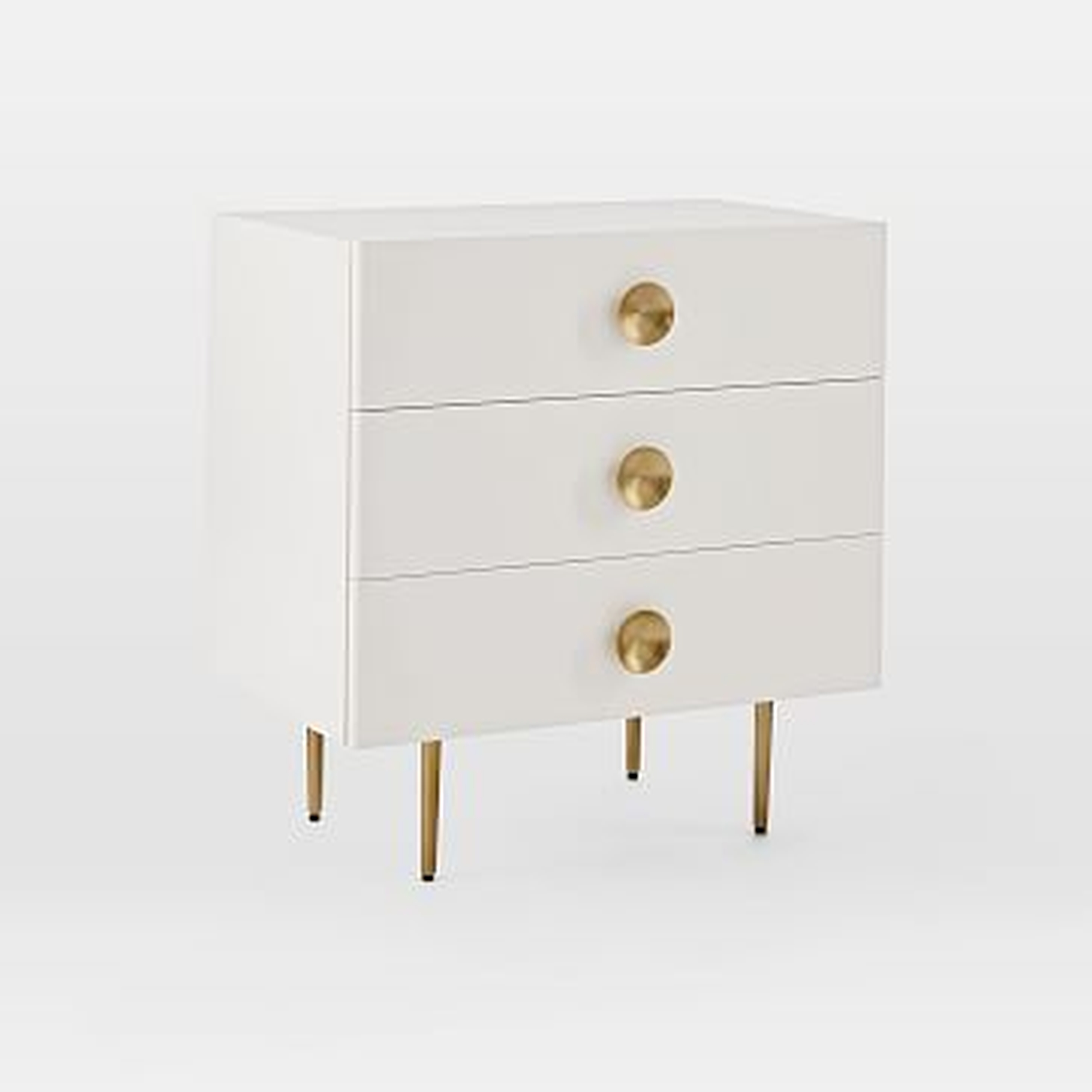 Satellite Storage 3-Drawer Dresser, White - West Elm