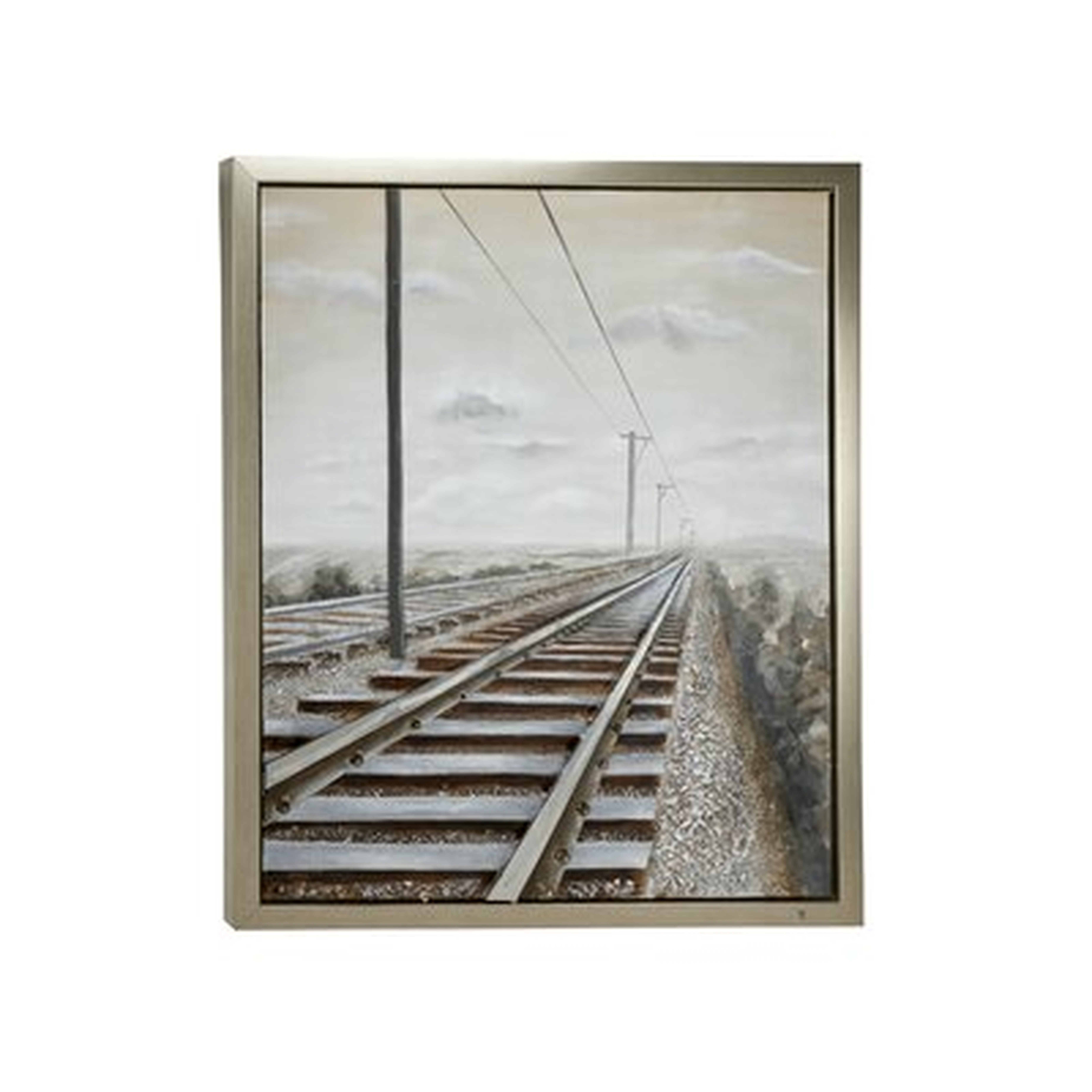 Industrial 3D Railroad Metal Wall Décor - Wayfair