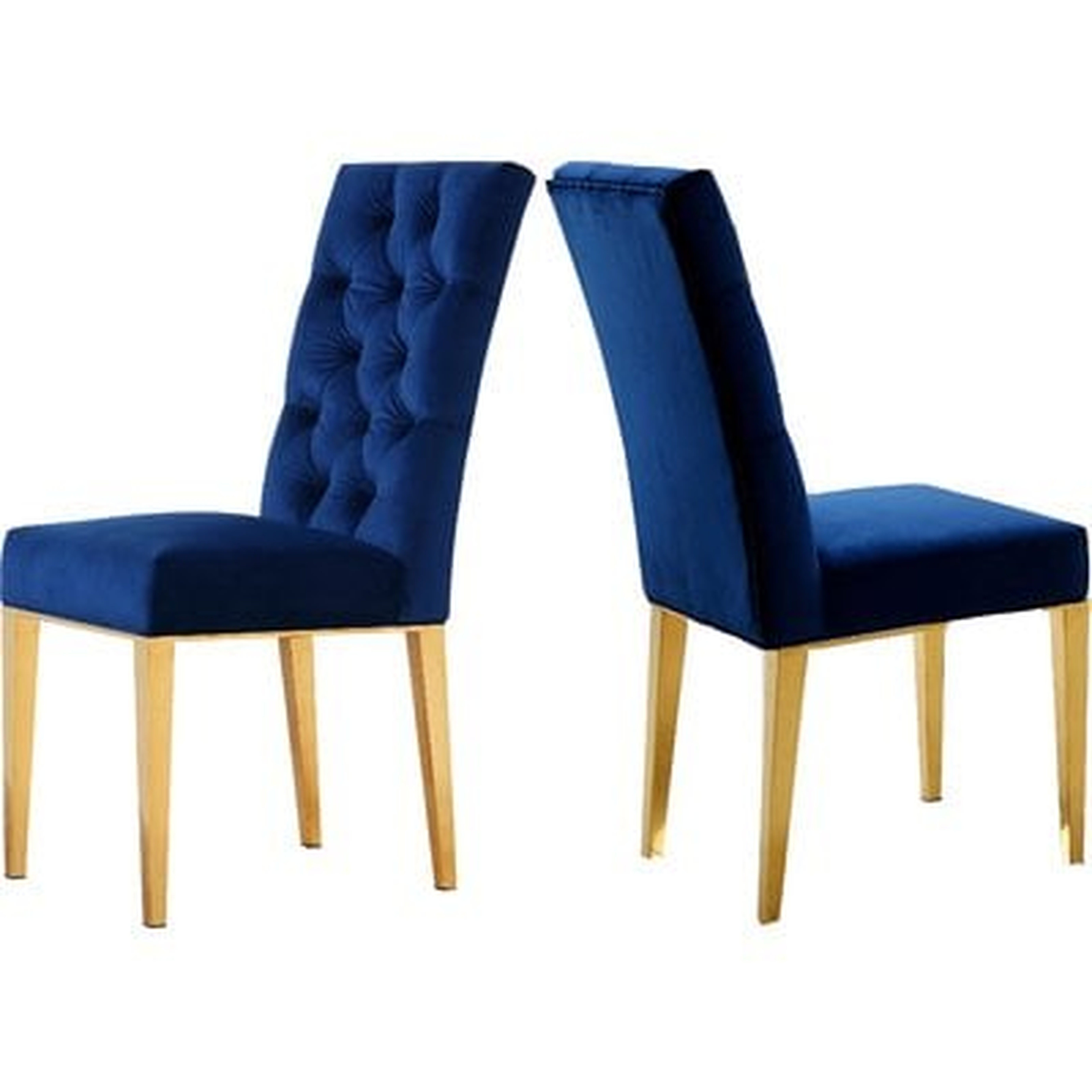 Woodland Velvet Dining Chair-Set of 2 - Wayfair