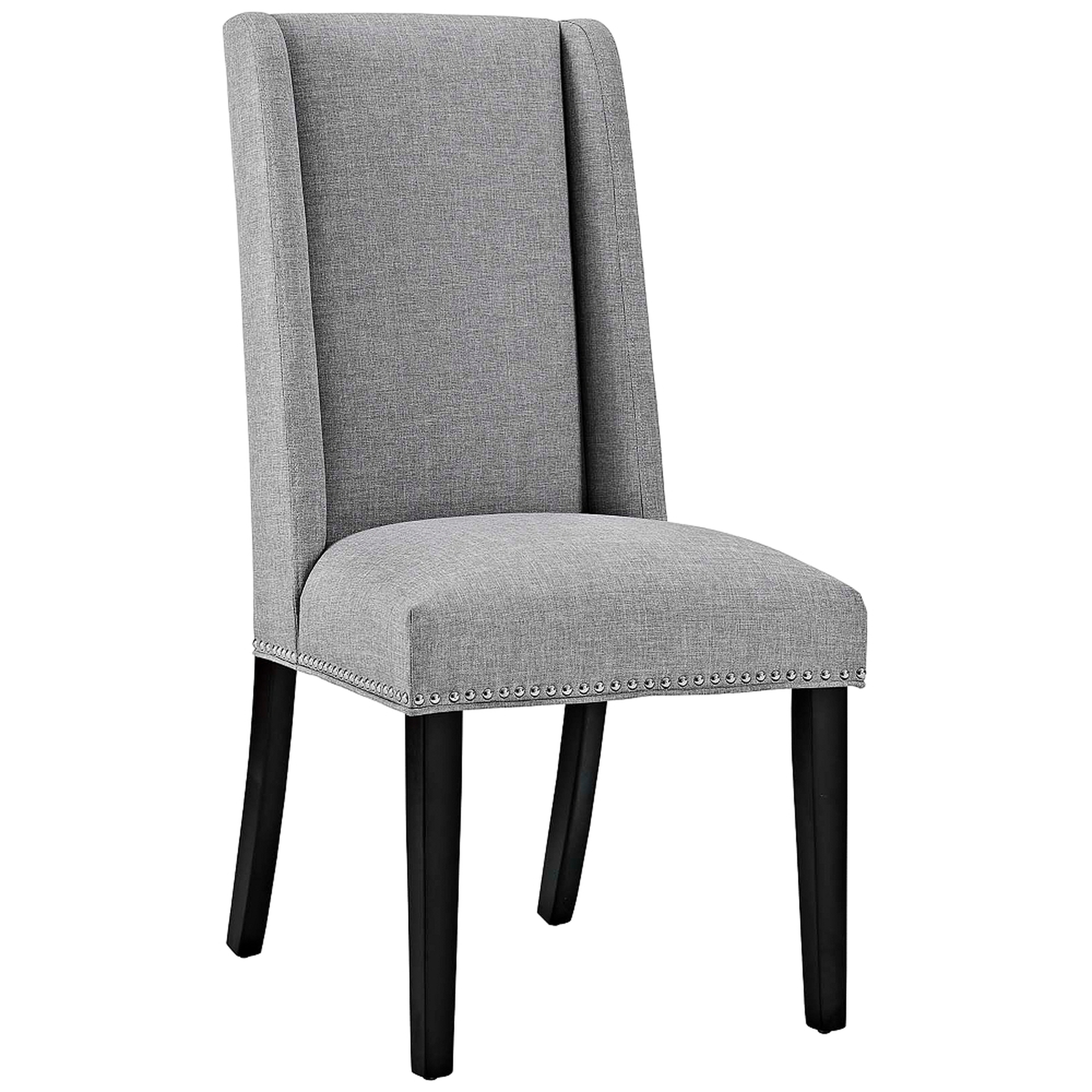 Baron Light Gray Fabric Dining Chair - Style # 33T54 - Lamps Plus