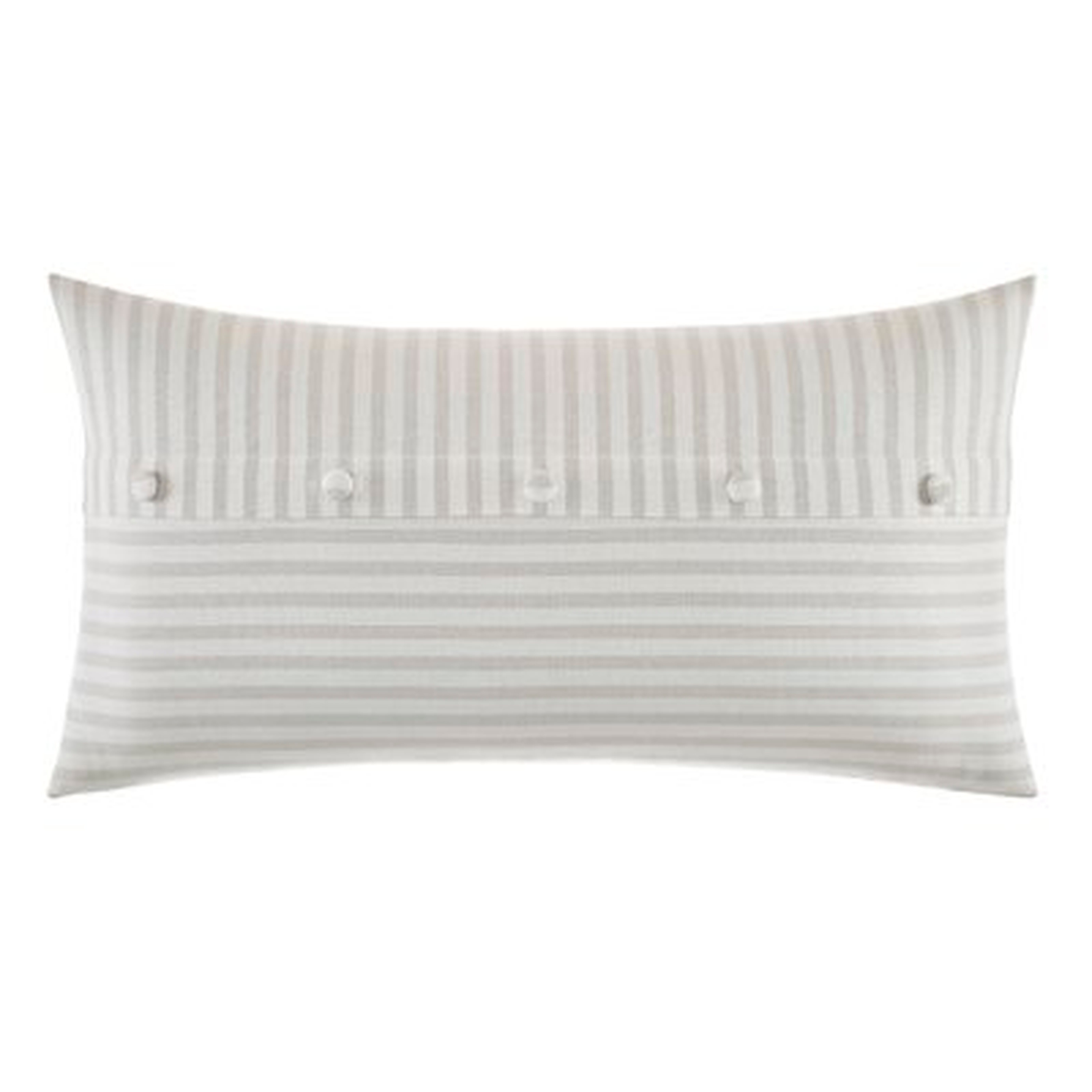 Saybrook Button Cotton Lumbar Pillow - Wayfair