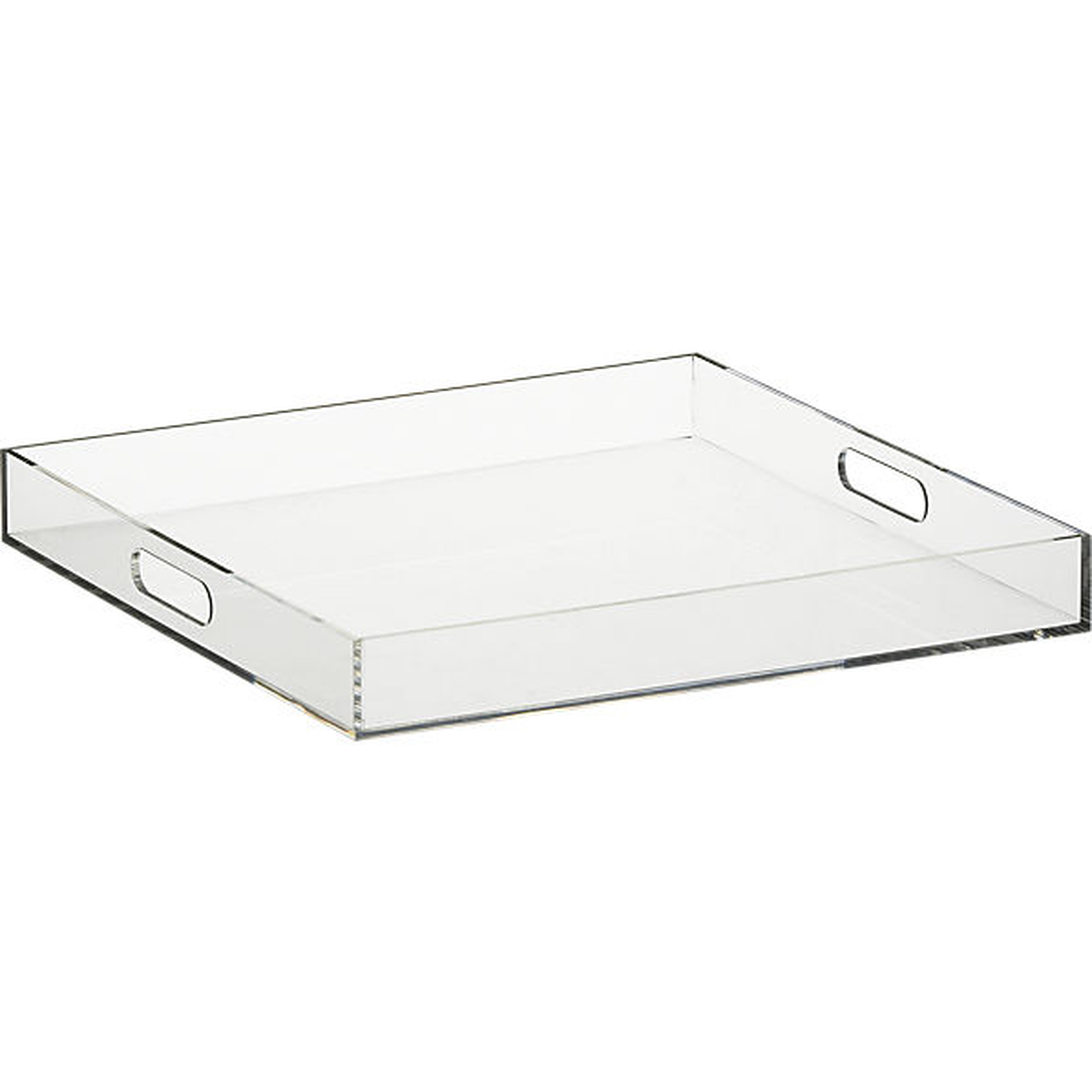 Format clear square tray - CB2