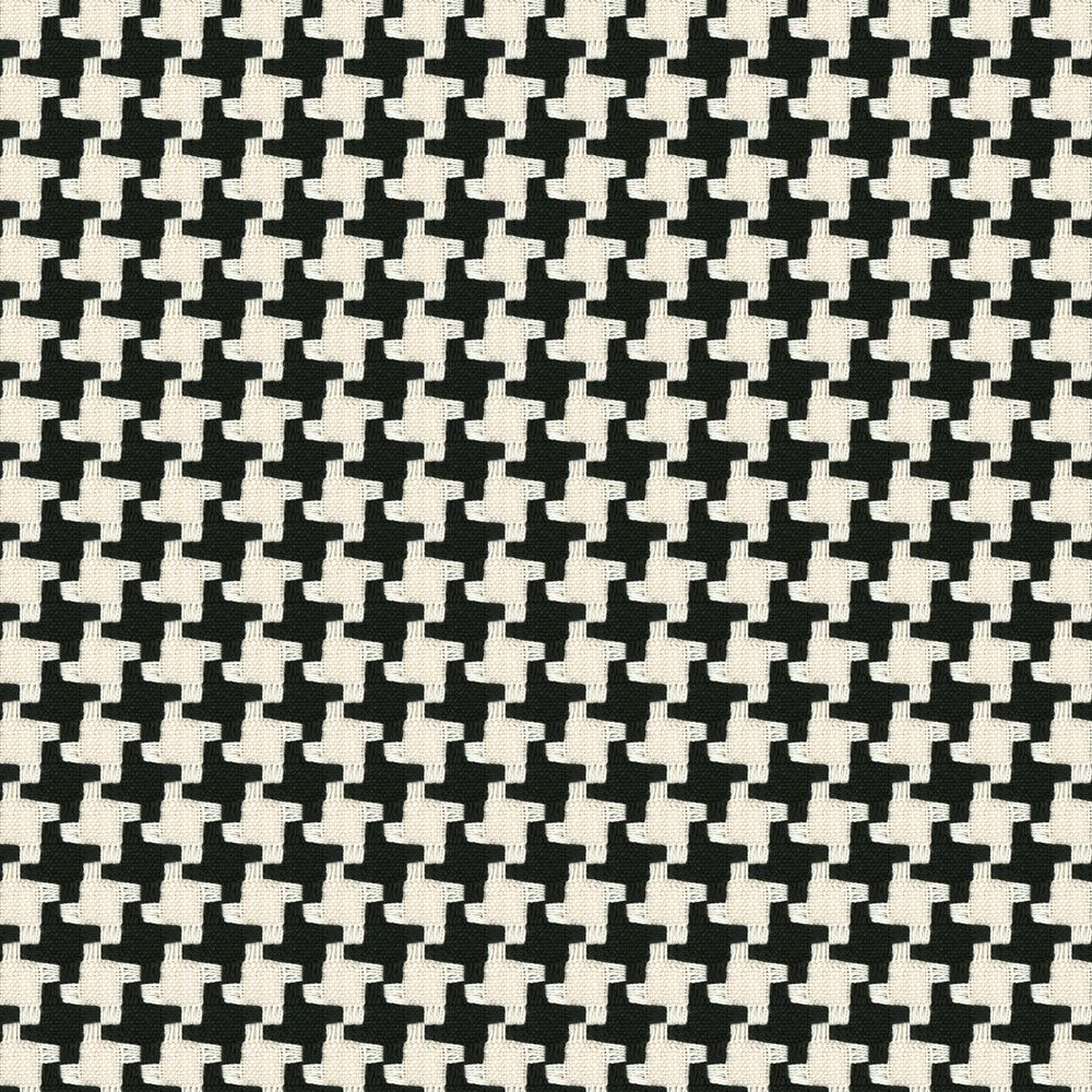 Black & white houndstooth fabric - Loom Decor