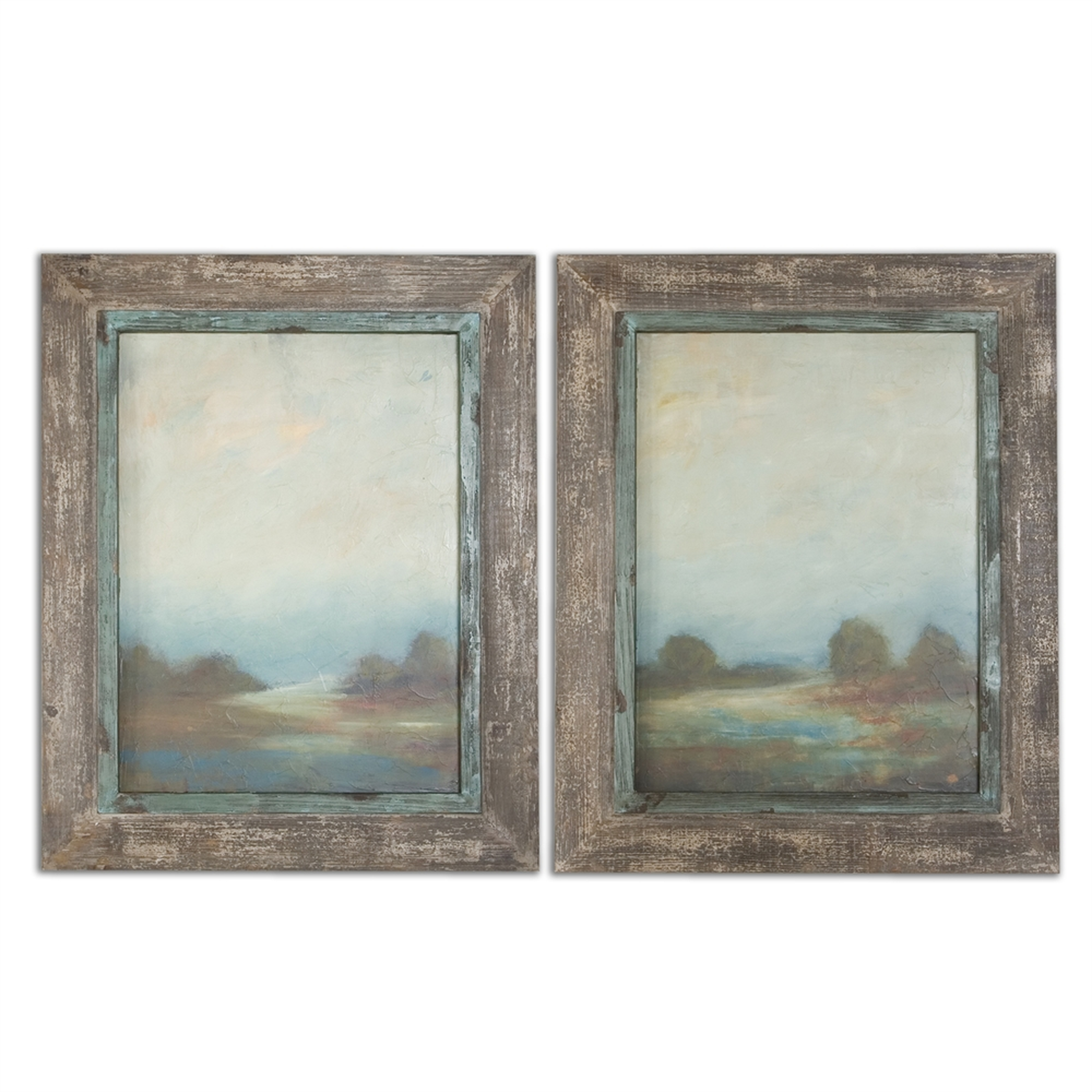 Morning Vistas, S/2 - 25 W X 31 H (in) - Framed - Without mat - Hudsonhill Foundry