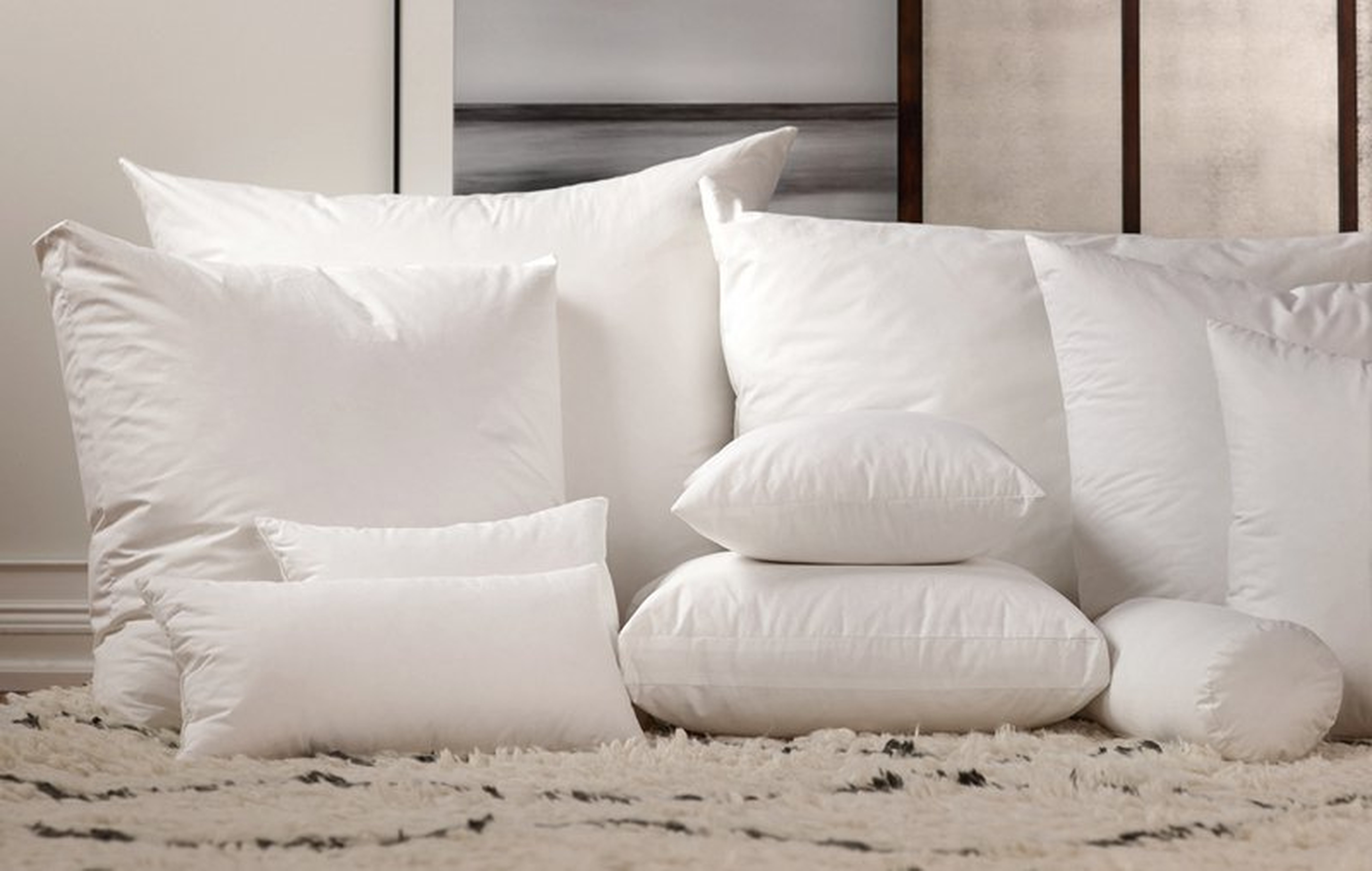 Down Pillow Insert - 23" x 23": Havenly Recommended Basic - Noble Feather Co.